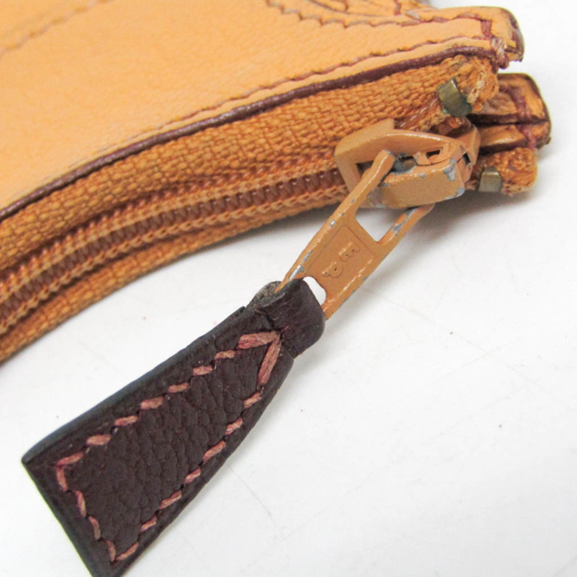Hermès Orange Leather Wallet (Pre-Owned)