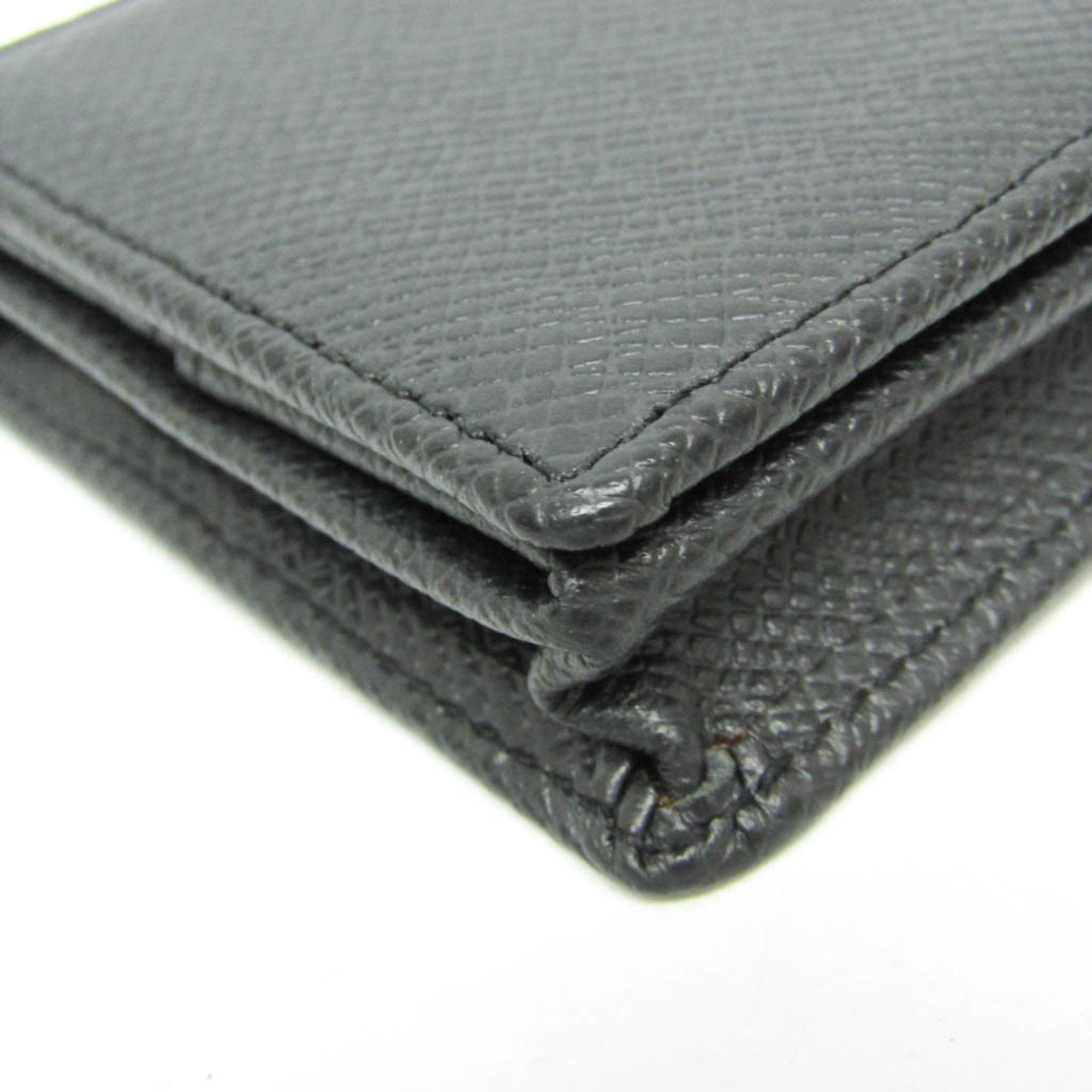 Louis Vuitton Porte Monnaie Boîte Black Leather Wallet (Pre-Owned)