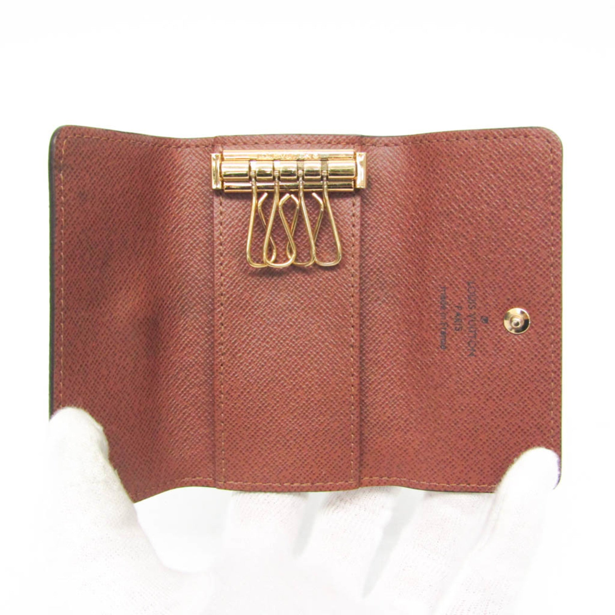 Louis Vuitton Multiclés 4 Brown Canvas Wallet (Pre-Owned)