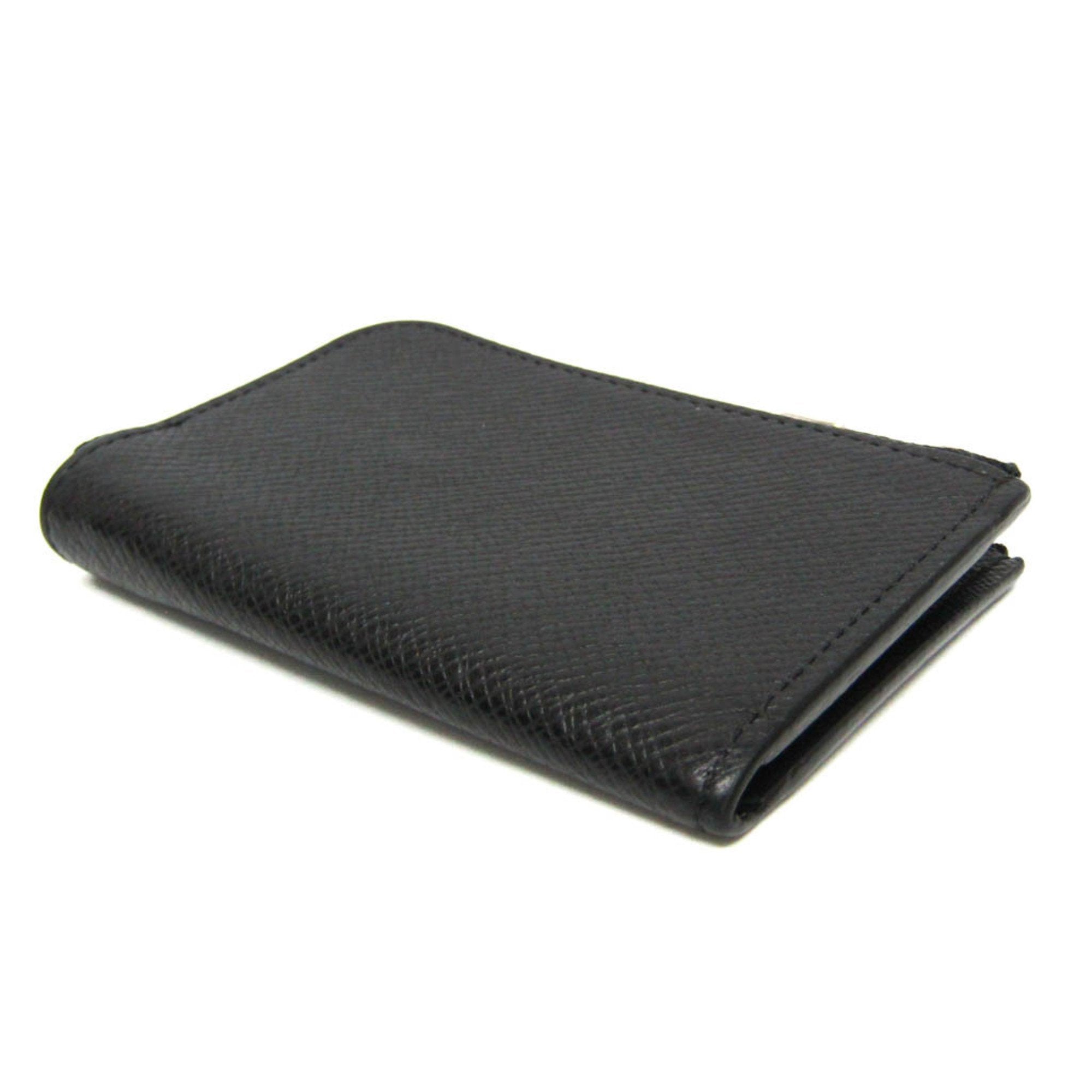 Louis Vuitton Porte Monnaie Jour Black Leather Wallet (Pre-Owned)