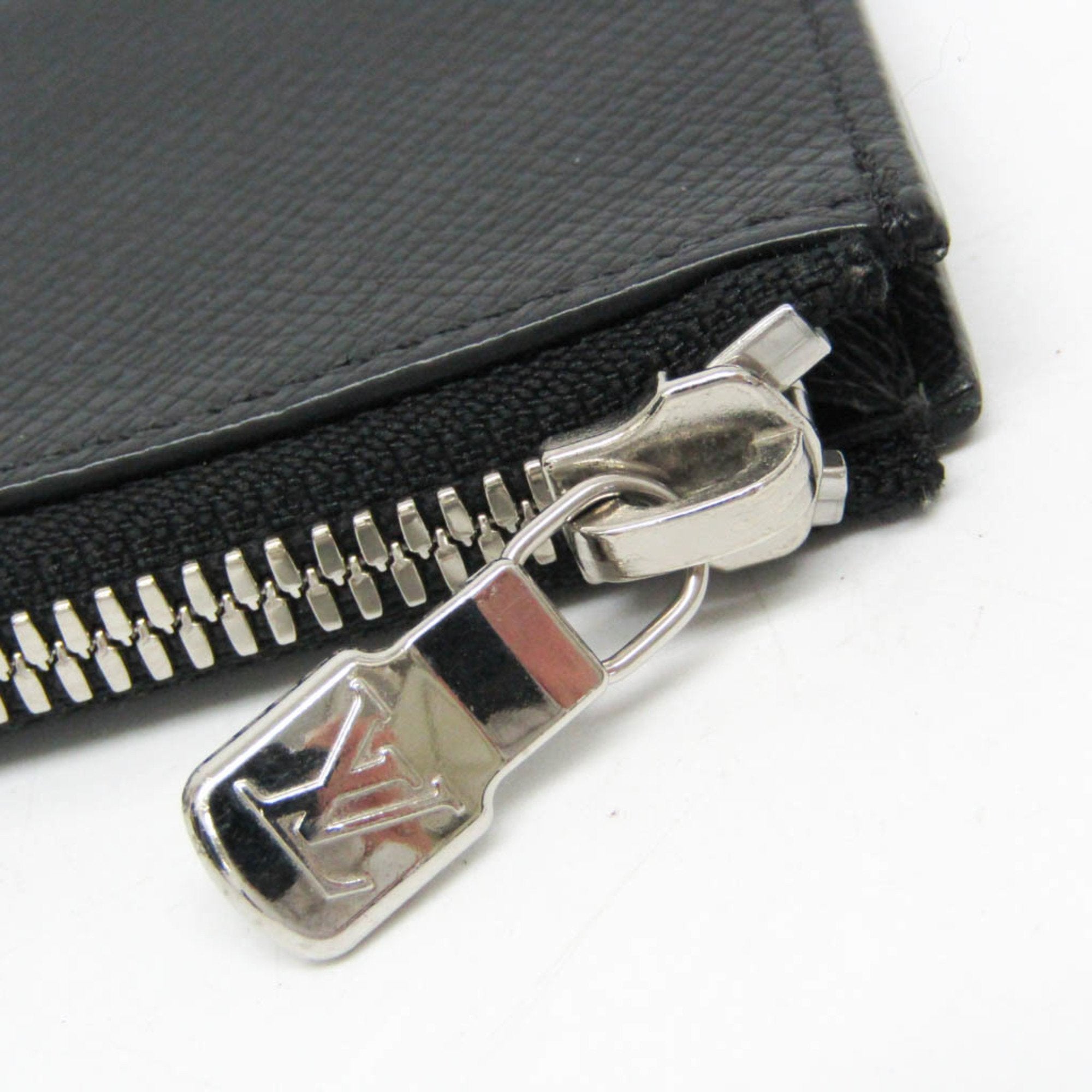 Louis Vuitton Porte Monnaie Jour Black Leather Wallet (Pre-Owned)