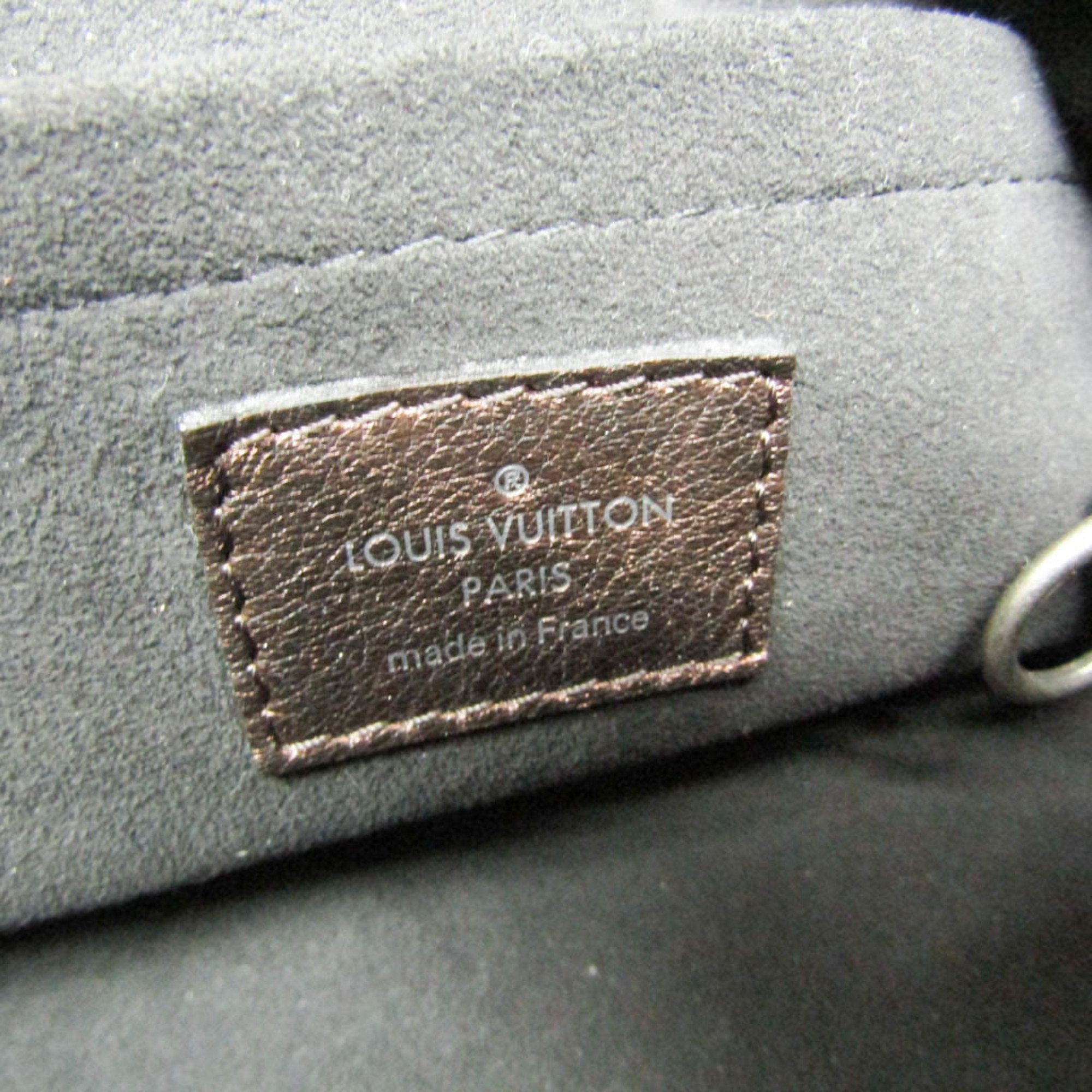 Louis Vuitton Mahina Brown Leather Shoulder Bag (Pre-Owned)
