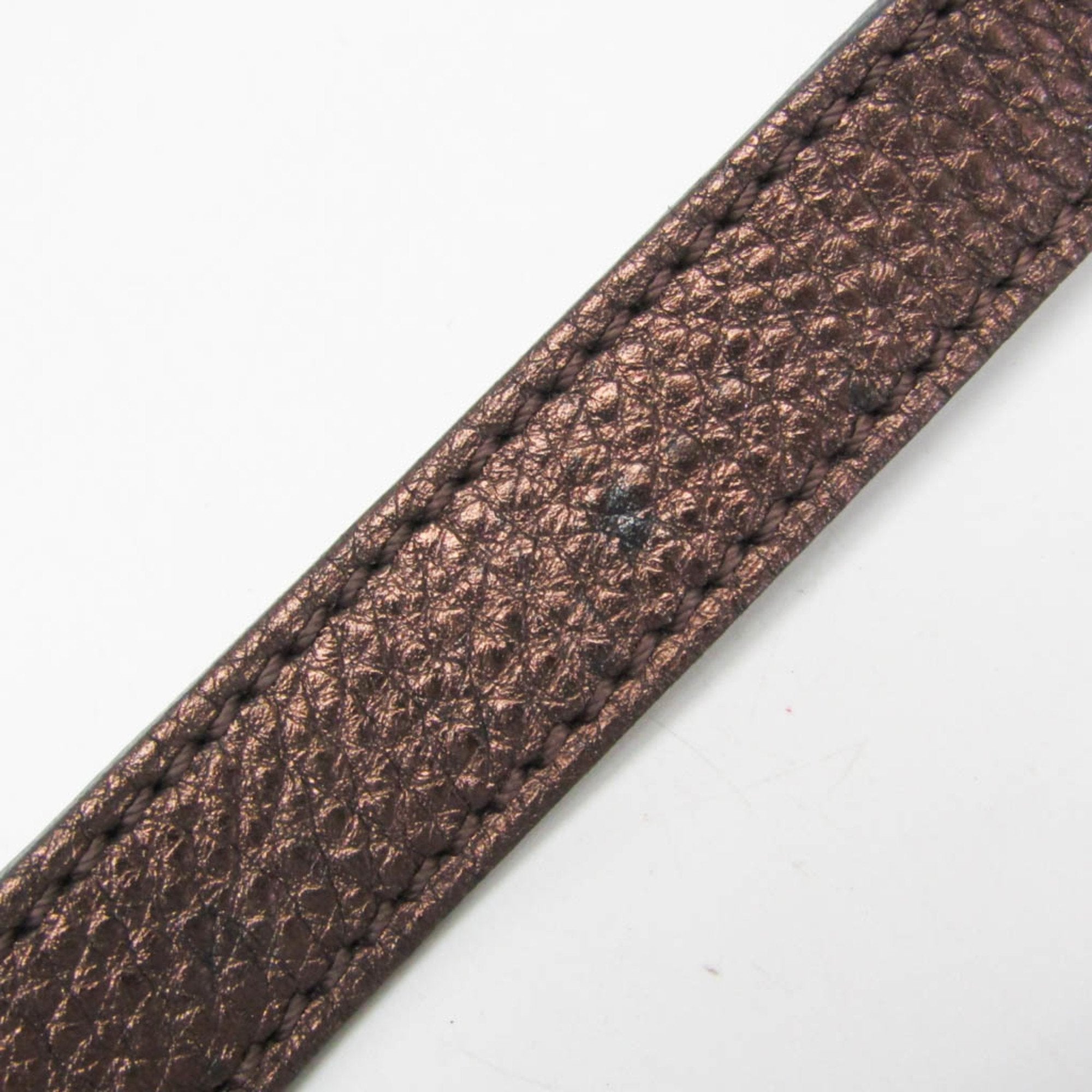 Louis Vuitton Mahina Brown Leather Shoulder Bag (Pre-Owned)