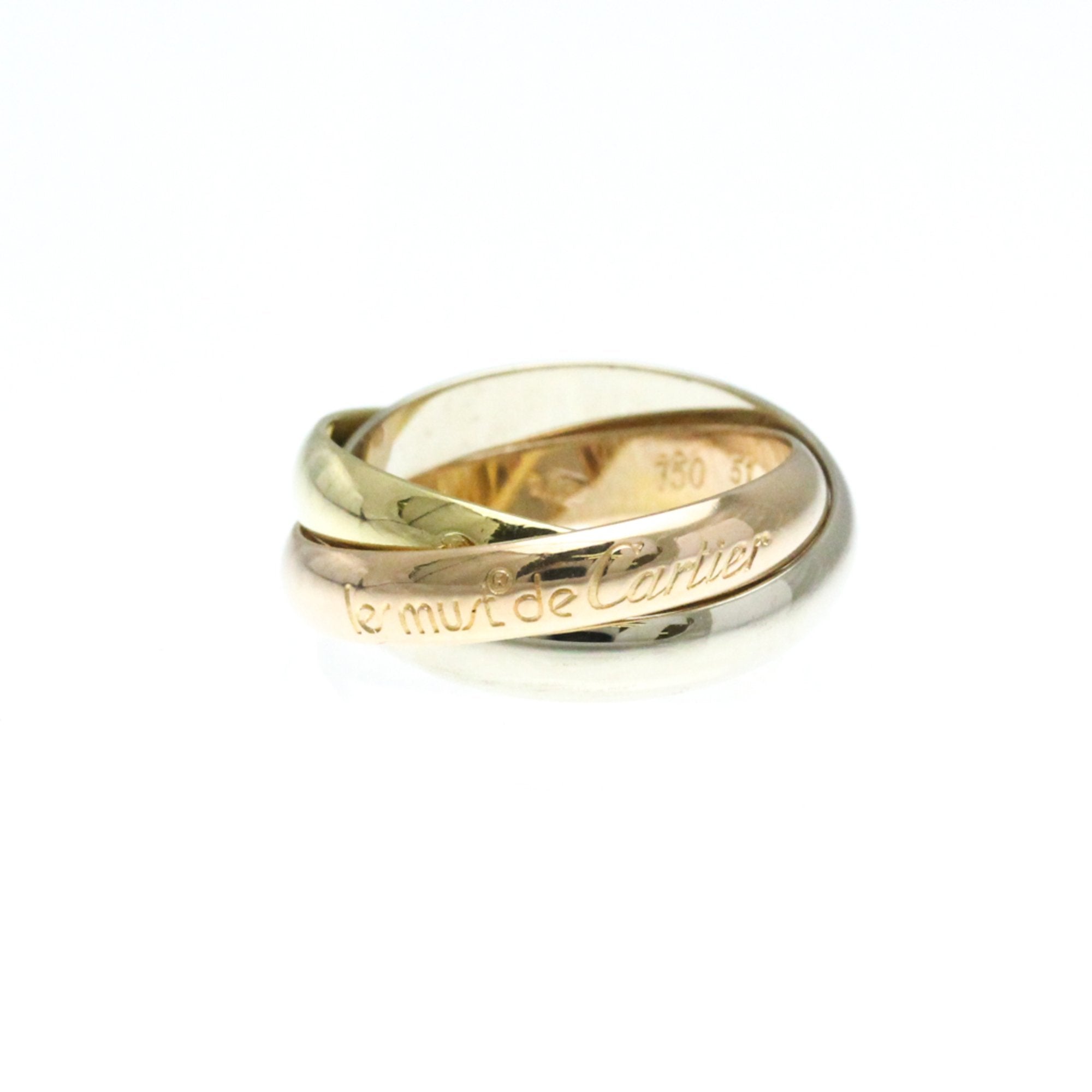 Cartier Trinity Gold Yellow Gold Ring Jewelry (Pre-Owned)