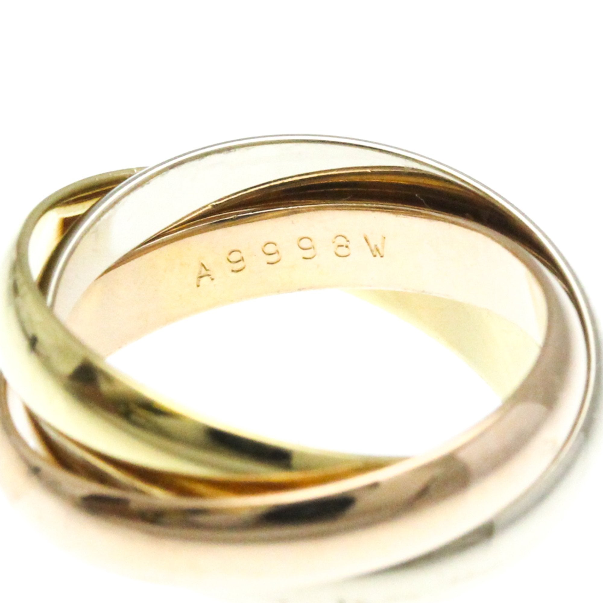 Cartier Trinity Gold Yellow Gold Ring Jewelry (Pre-Owned)
