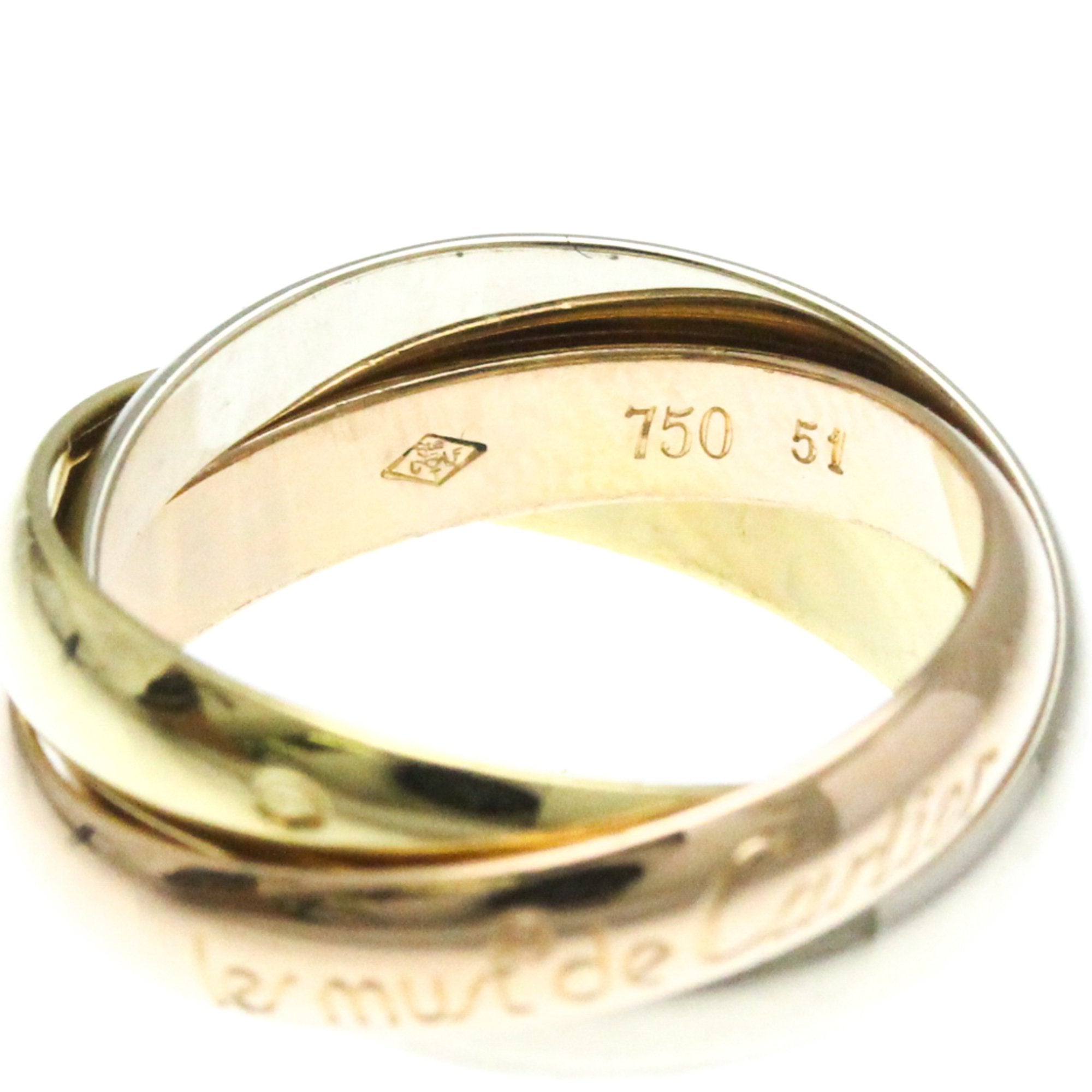 Cartier Trinity Gold Yellow Gold Ring Jewelry (Pre-Owned)