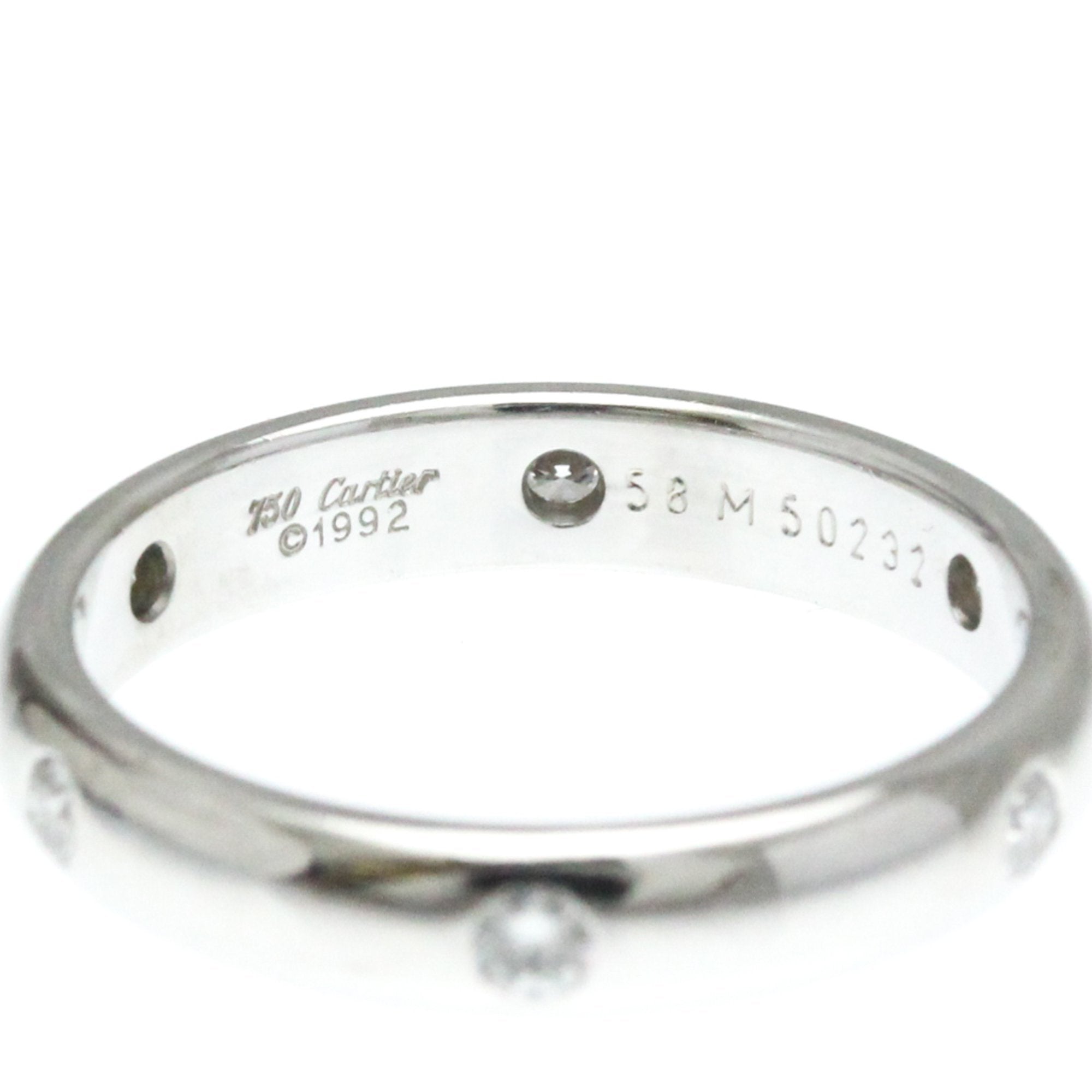 Cartier Stella Silver White Gold Ring Jewelry (Pre-Owned)