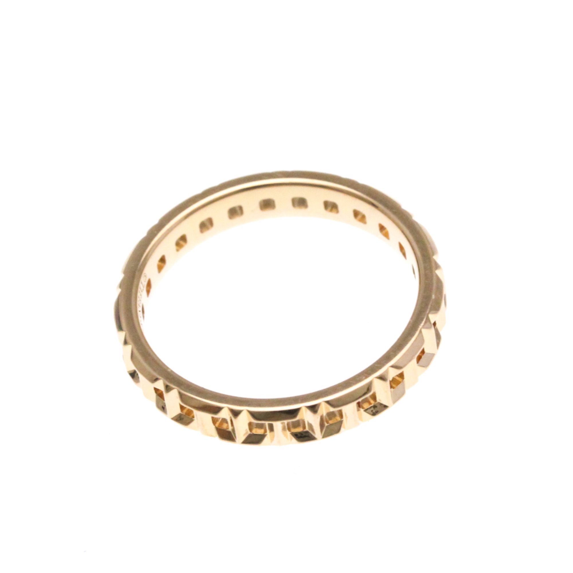 Tiffany & Co T True Yellow Rose Gold Ring Jewelry (Pre-Owned)