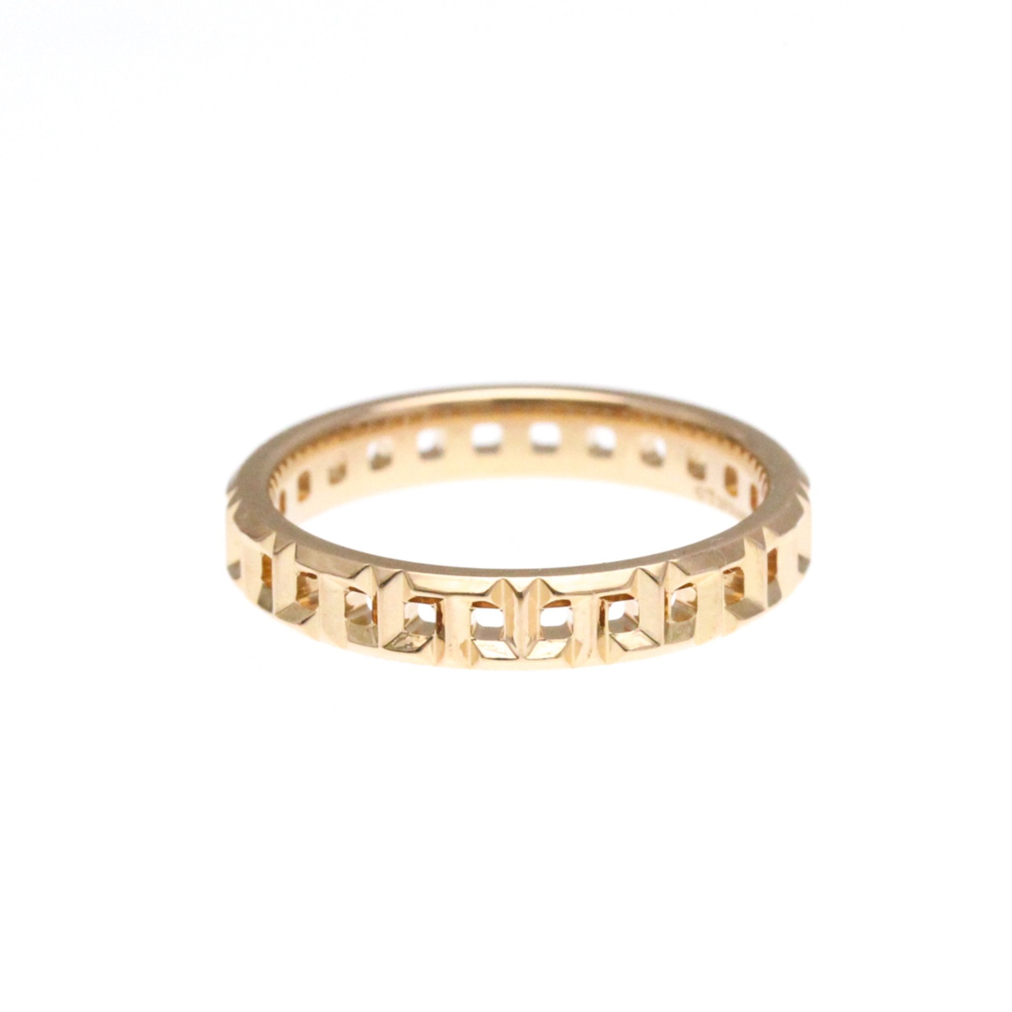 Tiffany & Co T True Yellow Rose Gold Ring Jewelry (Pre-Owned)