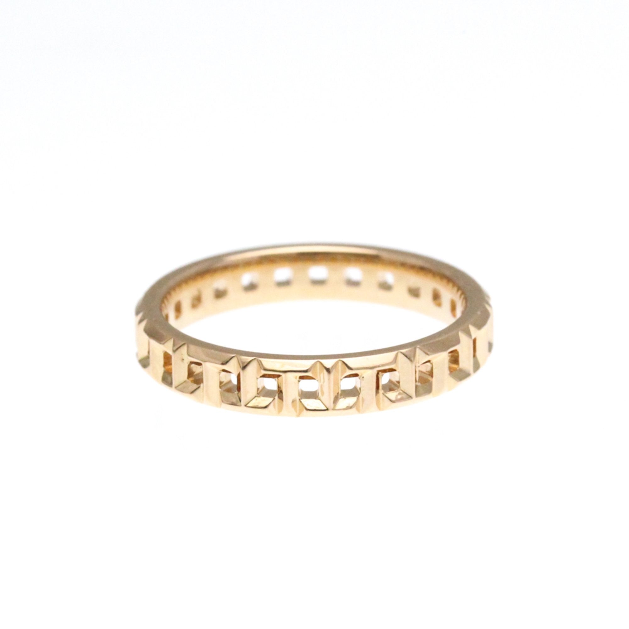 Tiffany & Co T True Yellow Rose Gold Ring Jewelry (Pre-Owned)