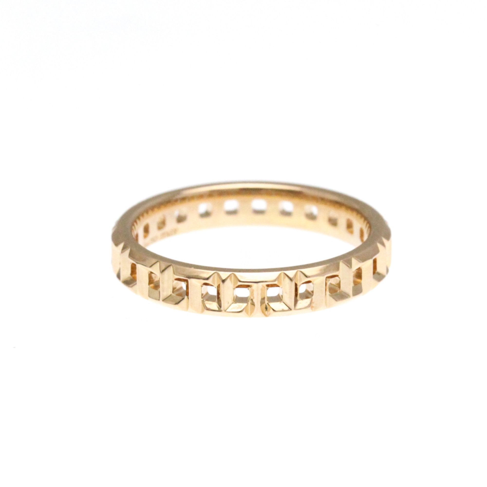 Tiffany & Co T True Yellow Rose Gold Ring Jewelry (Pre-Owned)