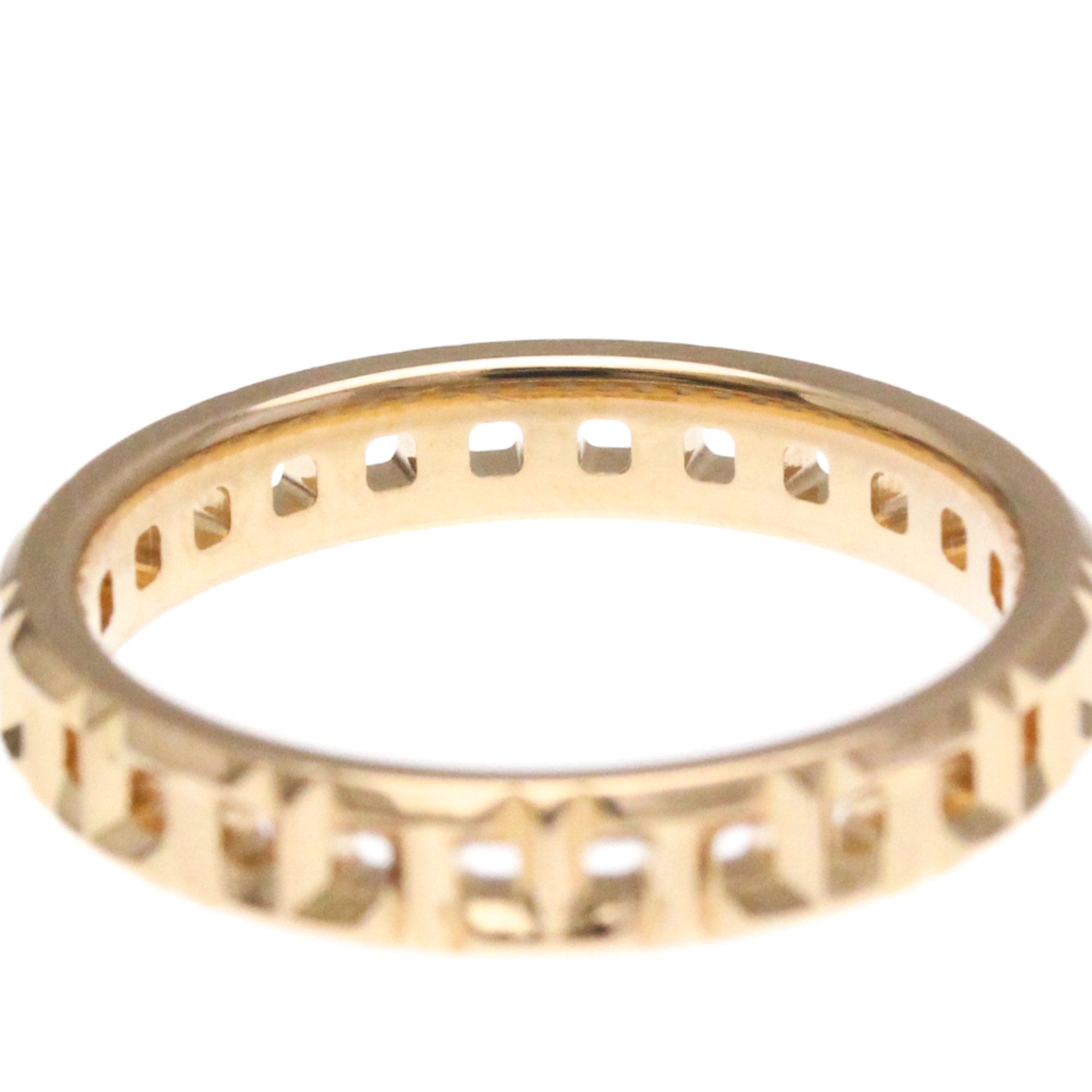 Tiffany & Co T True Yellow Rose Gold Ring Jewelry (Pre-Owned)