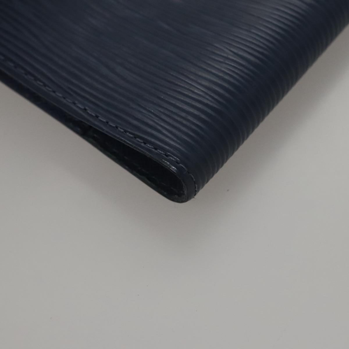 Louis Vuitton Agenda Pm Blue Leather Wallet (Pre-Owned)