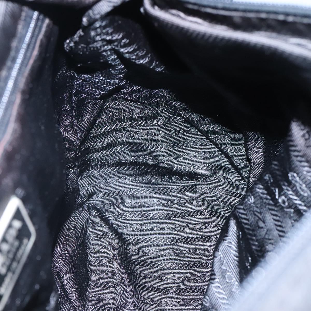Prada Vela Black Synthetic Shoulder Bag (Pre-Owned)