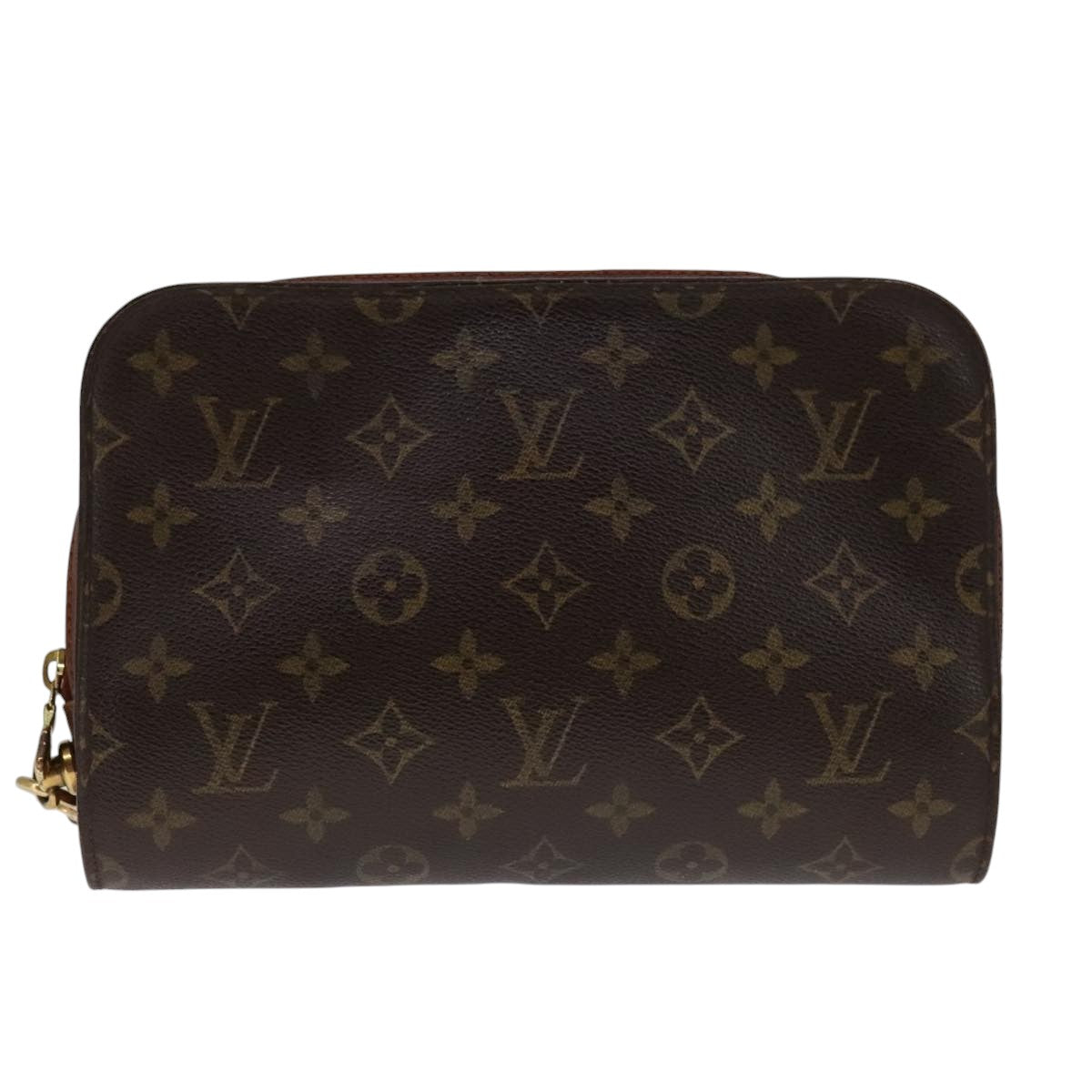 Louis Vuitton Orsay Brown Canvas Clutch Bag (Pre-Owned)