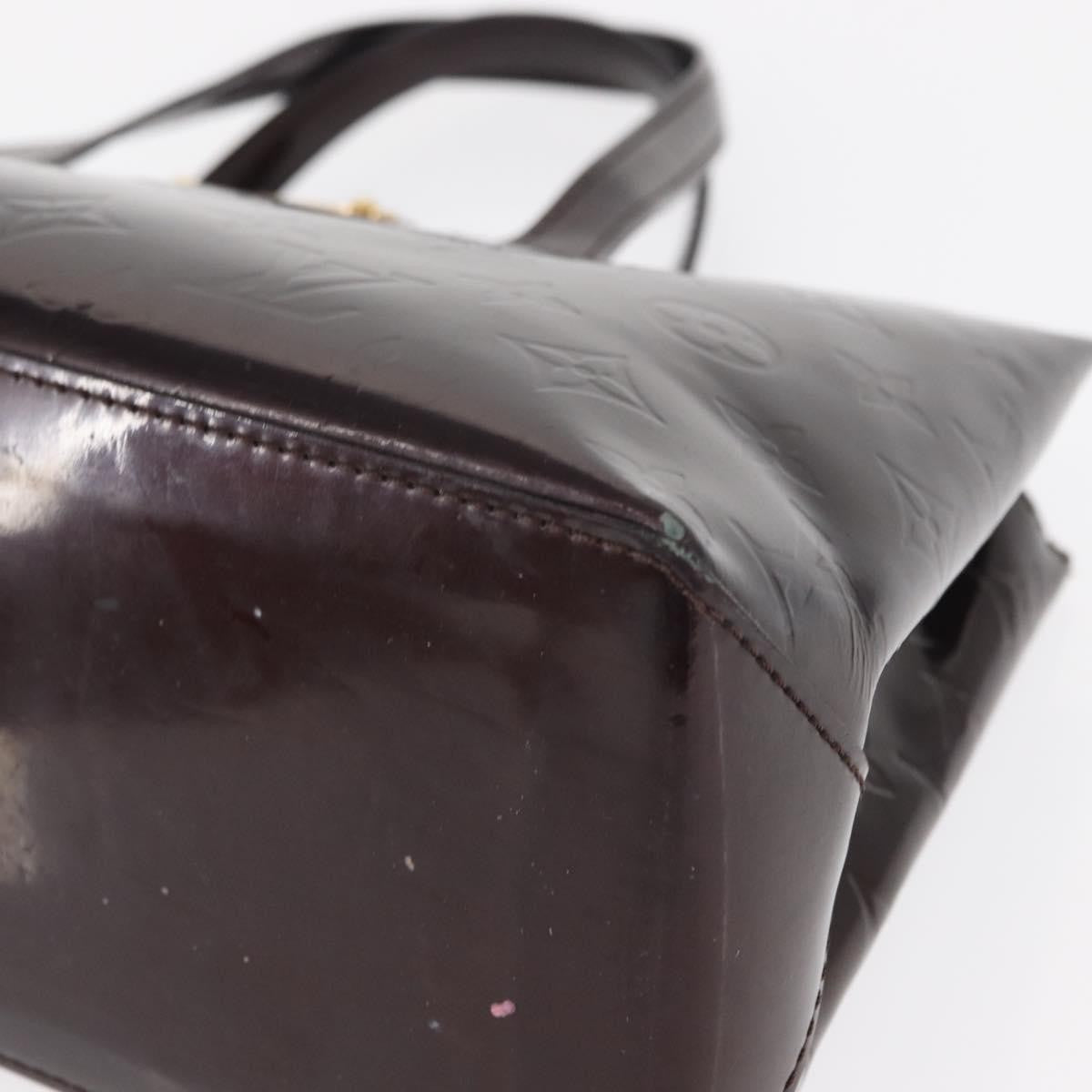 Louis Vuitton Wilshire Monogram Vernis Burgundy Patent_Leather Tote Bag Bag (Pre-Owned)