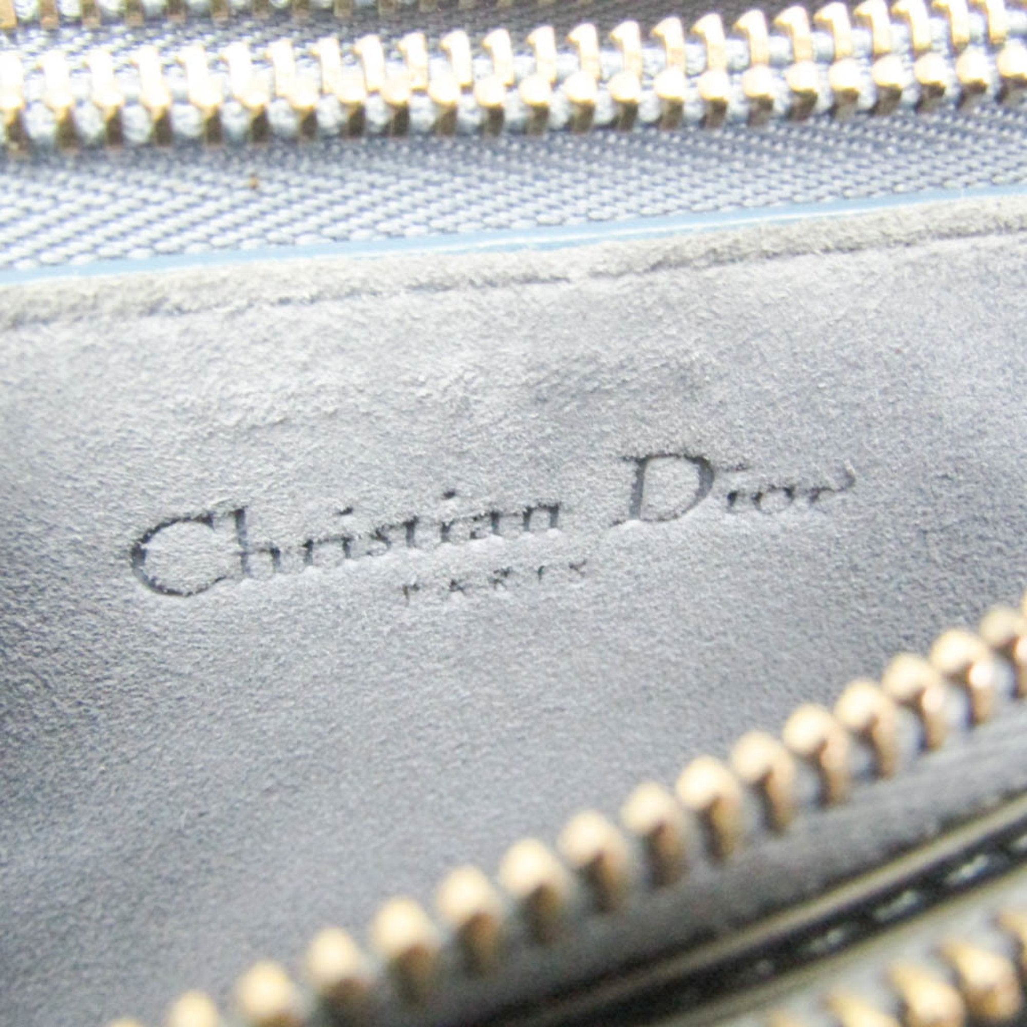 Dior Saddle Blue Leather Shoulder Bag (Pre-Owned)