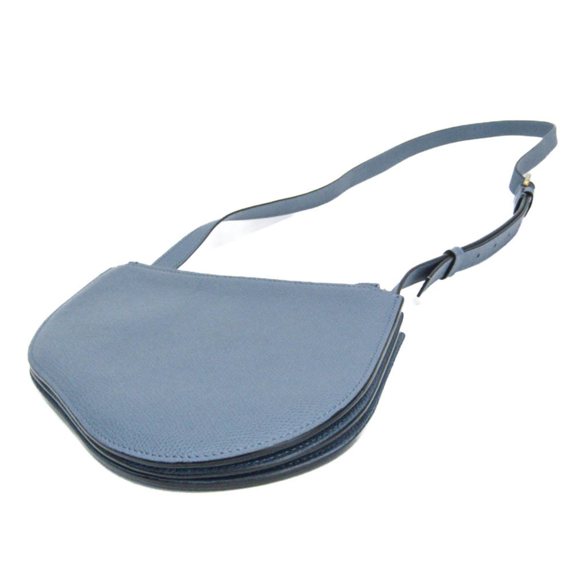 Dior Saddle Blue Leather Shoulder Bag (Pre-Owned)