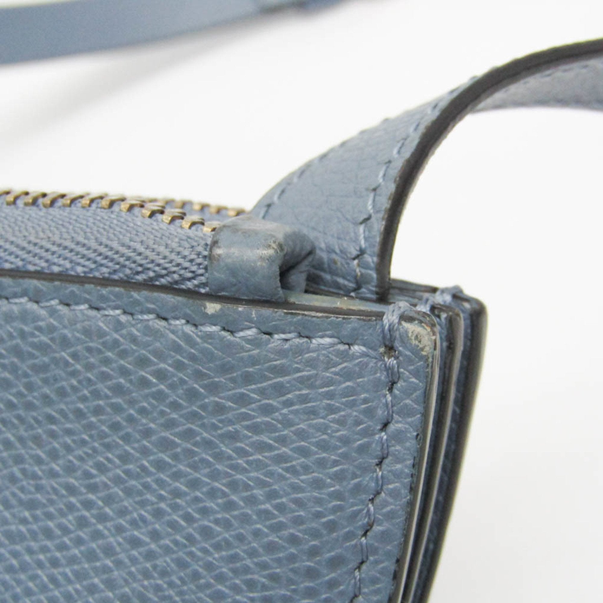 Dior Saddle Blue Leather Shoulder Bag (Pre-Owned)