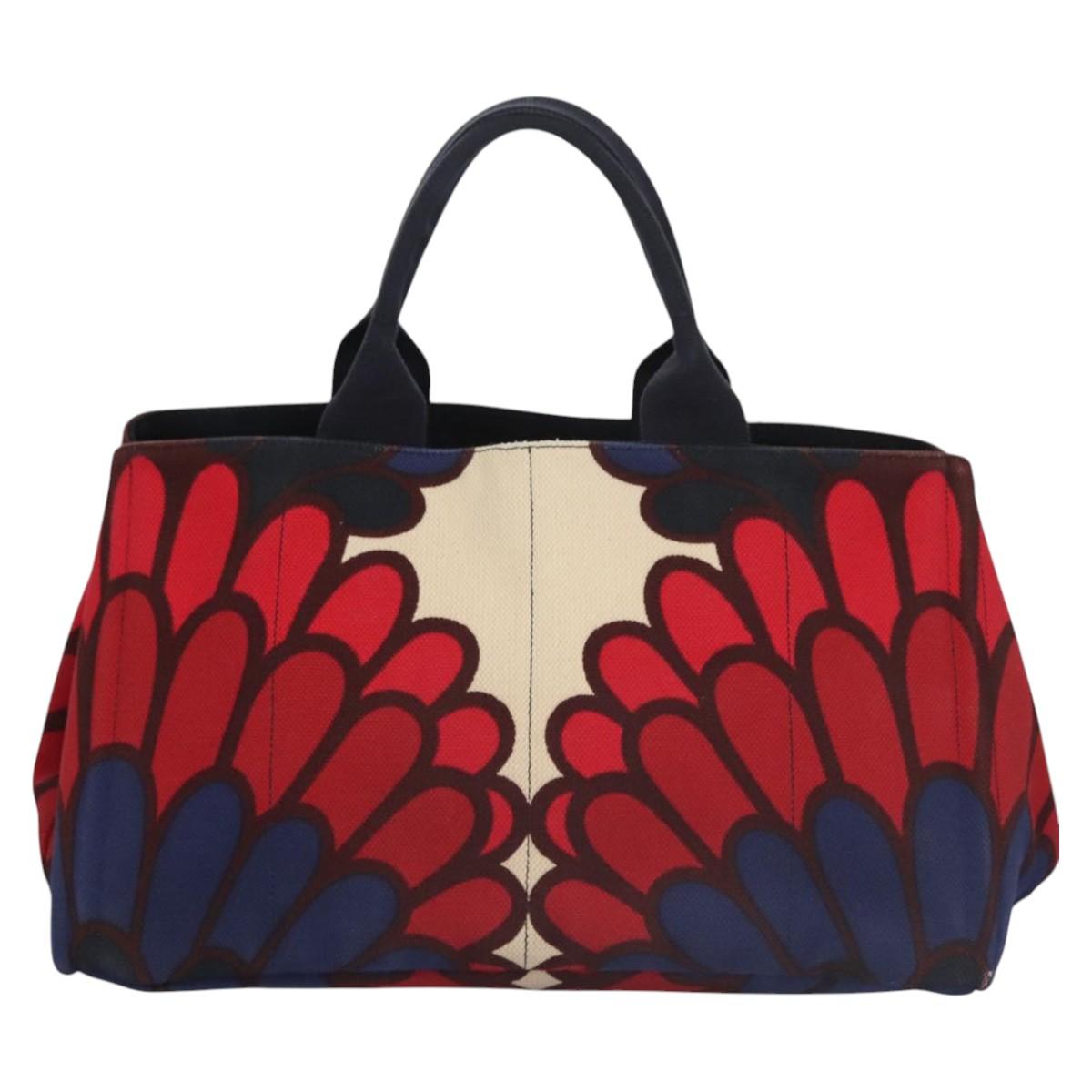 Prada Canapa Multicolour Canvas Handbag (Pre-Owned)