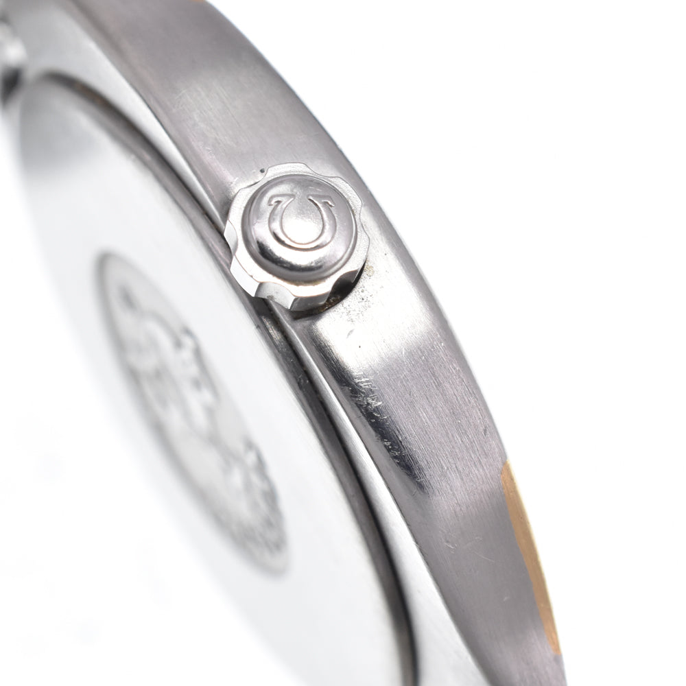 Omega Seamaster Polaris Quartz Stainless Steel With Plated Metal Watch (Pre-Owned)