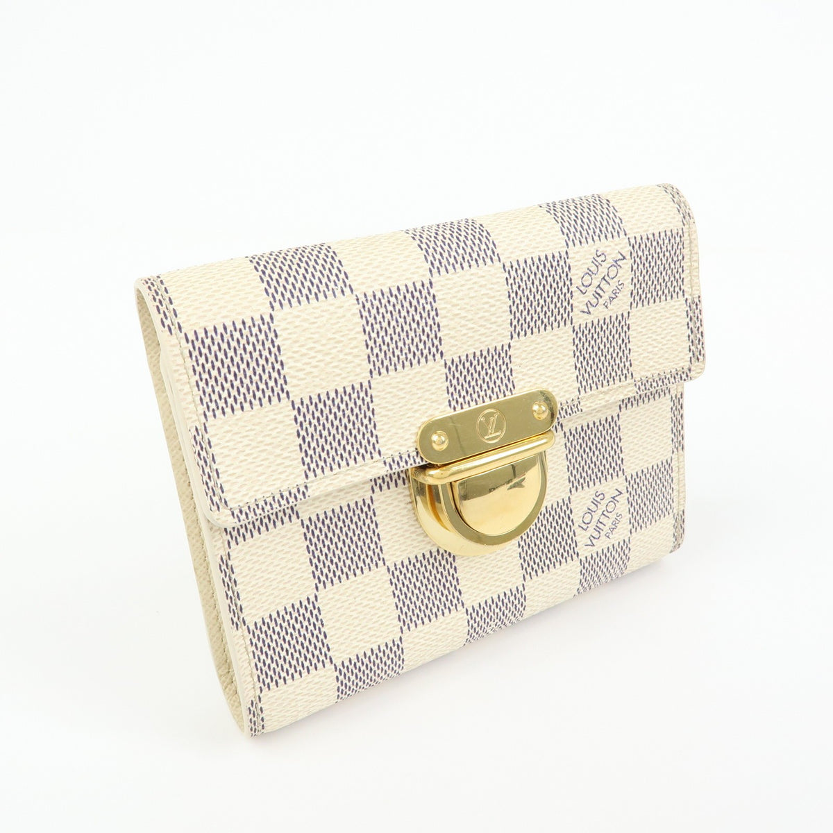 Louis Vuitton Koala Damier Beige Canvas Wallets Accessory (Pre-Owned)