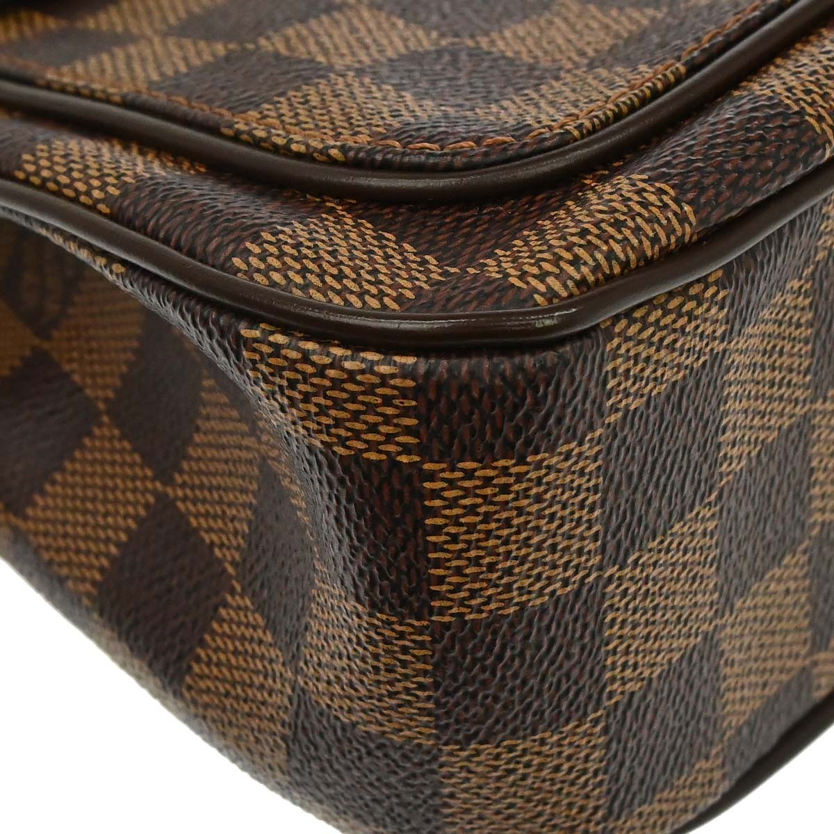 Louis Vuitton Aubagne Damier Ebene Brown Canvas Handbag (Pre-Owned)