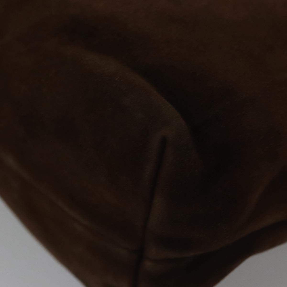 Prada Brown Suede Shoulder Bag (Pre-Owned)