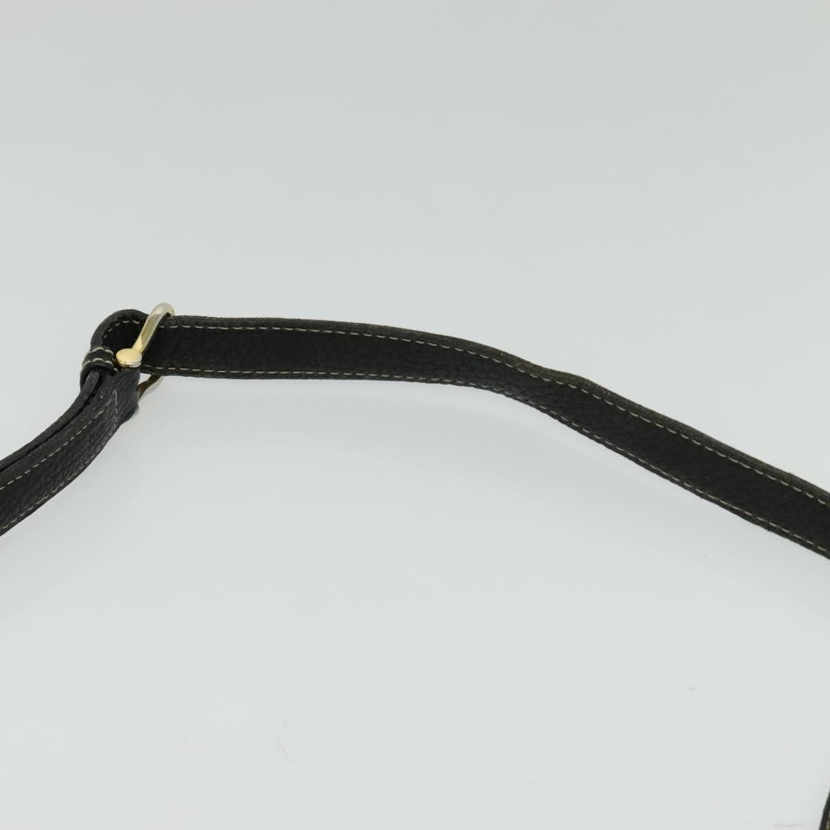 Celine Vintage Leather Black Leather Shoulder Bag Bag (Pre-Owned)