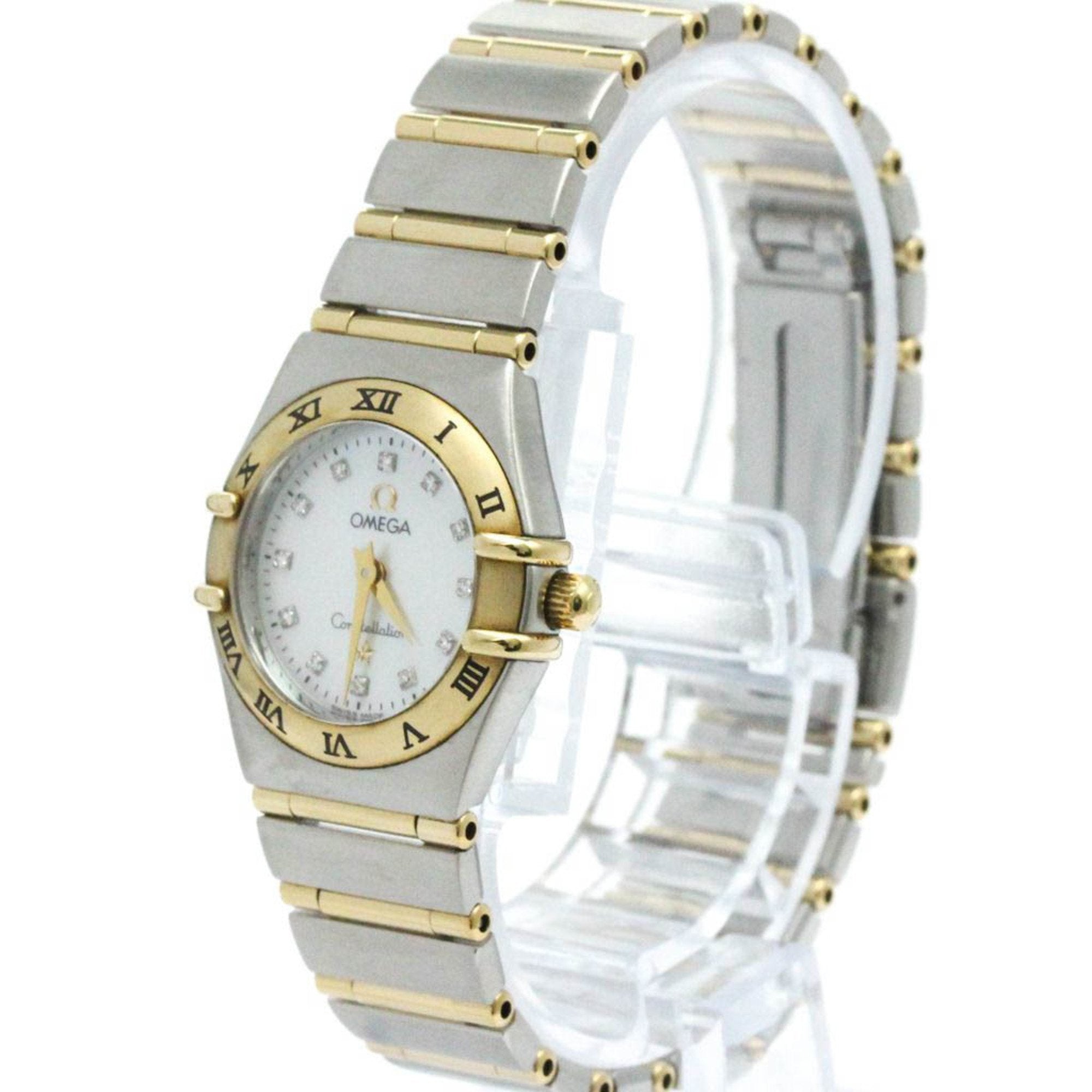 Omega Constellation White Gold And Steel Bag Watch (Pre-Owned)