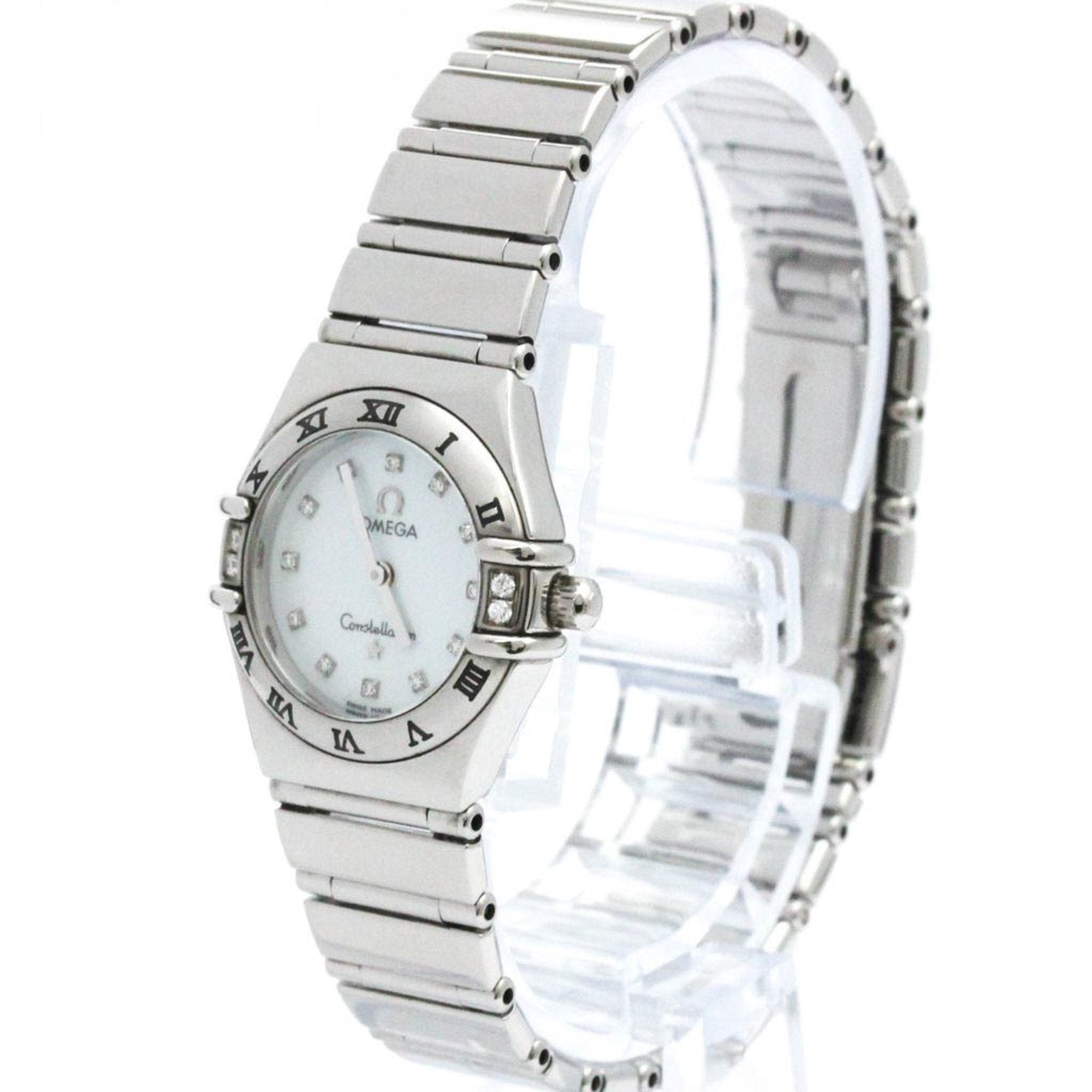 Omega Constellation White Steel Bag Watch (Pre-Owned)