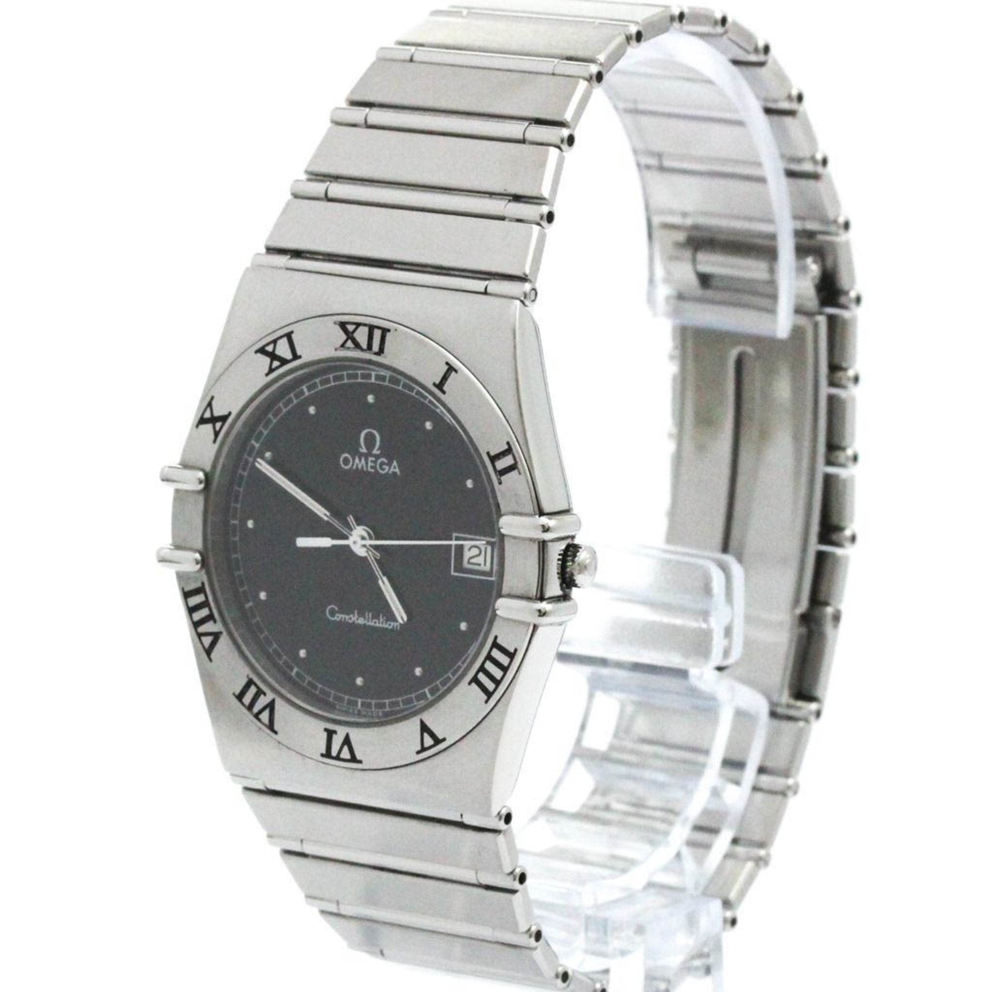 Omega Constellation Black Steel Bag Watch (Pre-Owned)