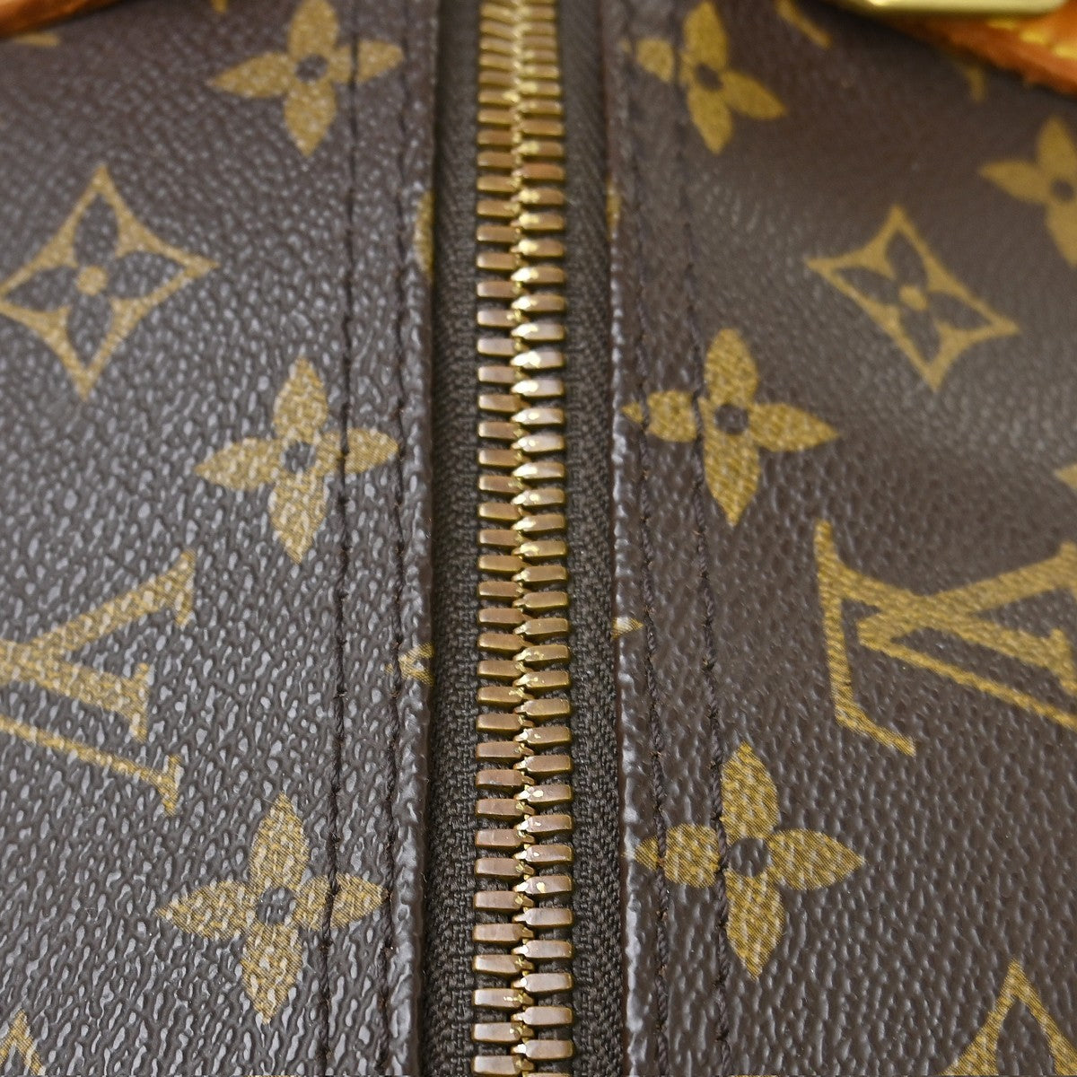 Louis Vuitton Keepall Bandouliere Monogram Canvas Brown Canvas Travel Bag Bag (Pre-Owned)