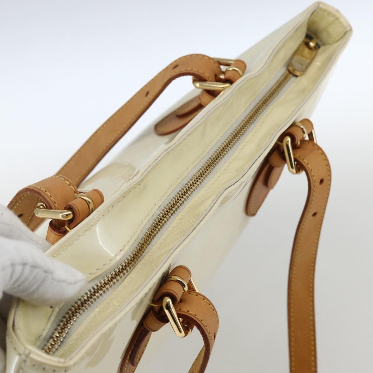 Louis Vuitton Brentwood Monogram Vernis Beige Patent_Leather Tote Bag Bag (Pre-Owned)