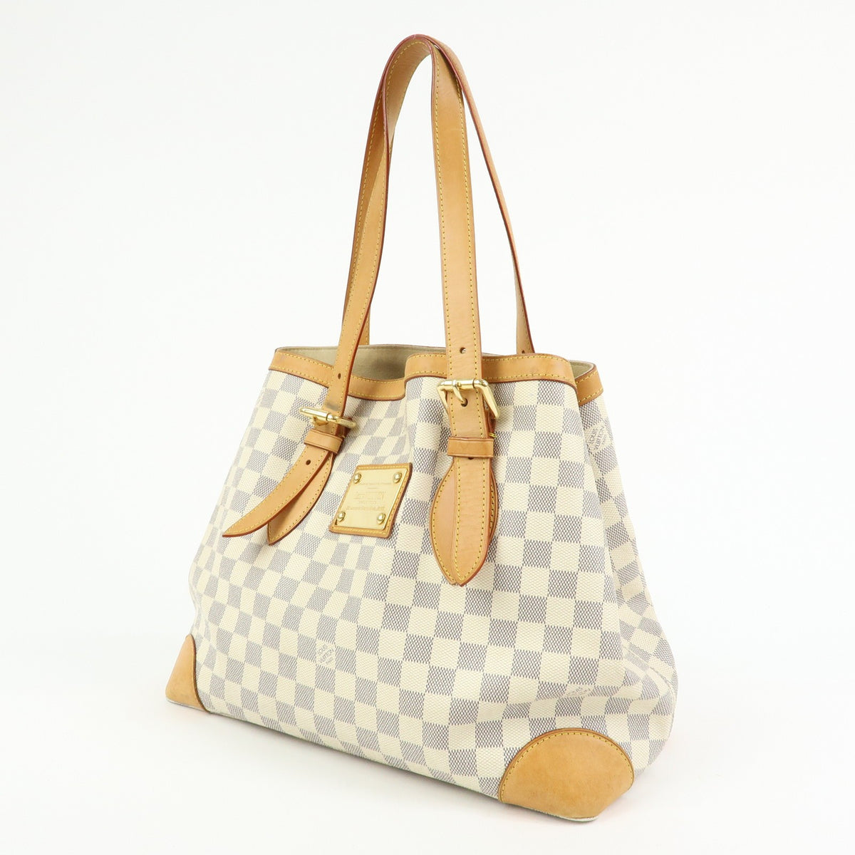 Louis Vuitton Hampstead Damier Beige Canvas Handbag (Pre-Owned)