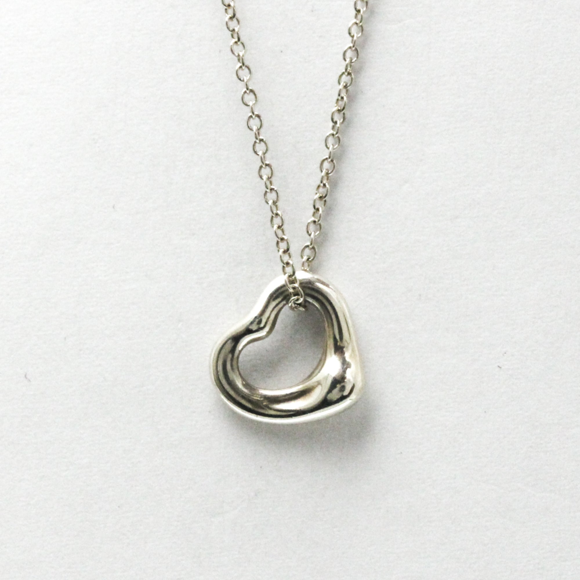 Tiffany & Co Open Heart Silver Silver Pendant Jewelry (Pre-Owned)