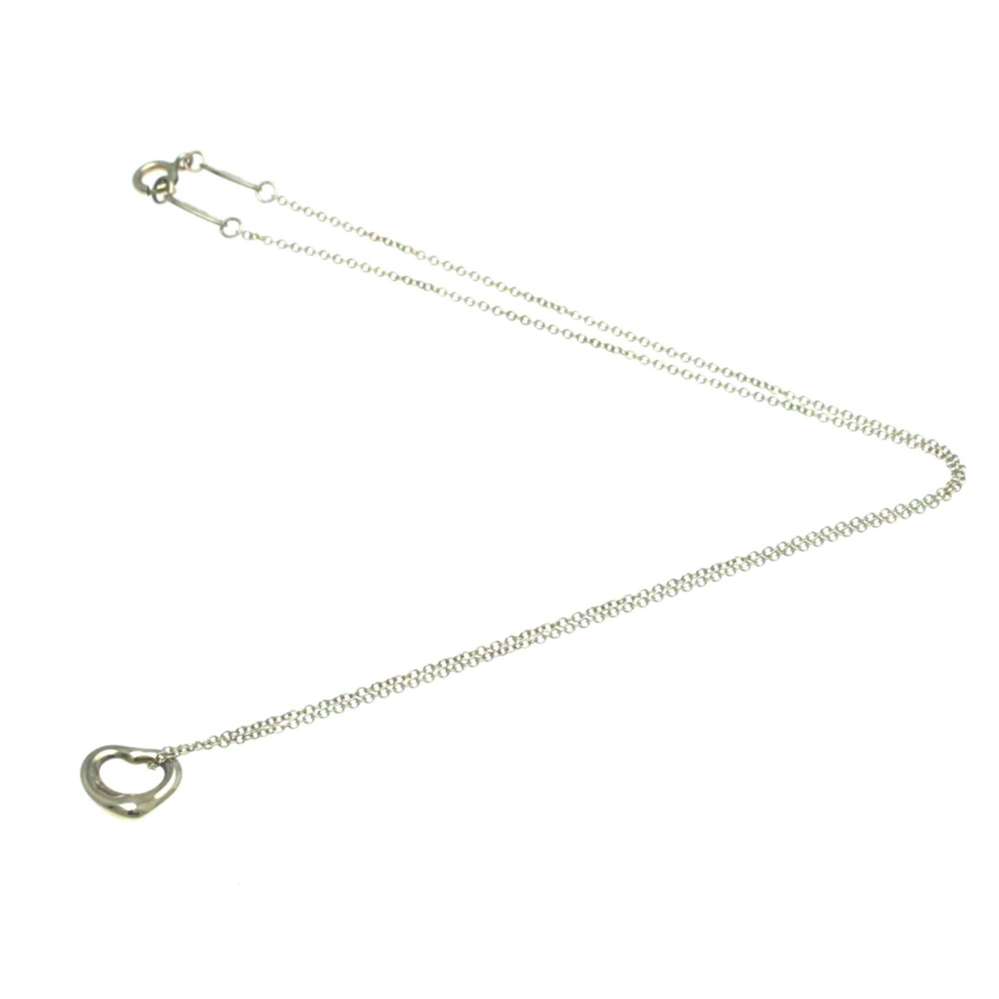 Tiffany & Co Open Heart Silver Silver Pendant Jewelry (Pre-Owned)