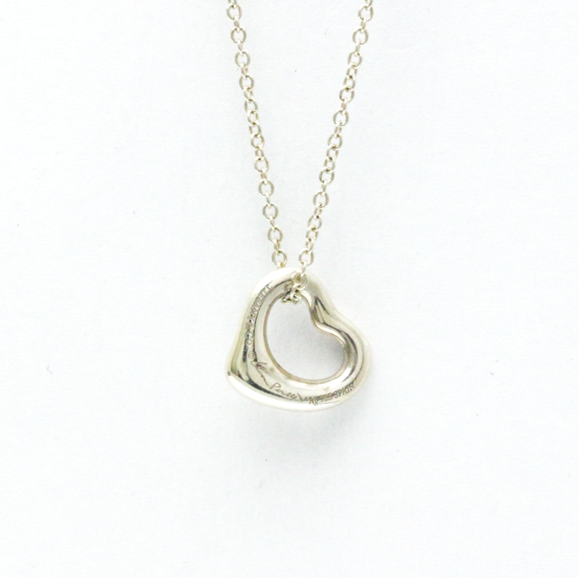 Tiffany & Co Open Heart Silver Silver Pendant Jewelry (Pre-Owned)