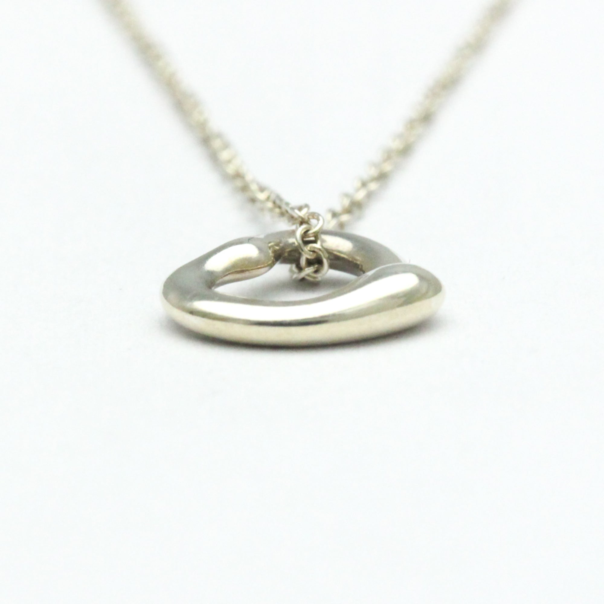 Tiffany & Co Open Heart Silver Silver Pendant Jewelry (Pre-Owned)