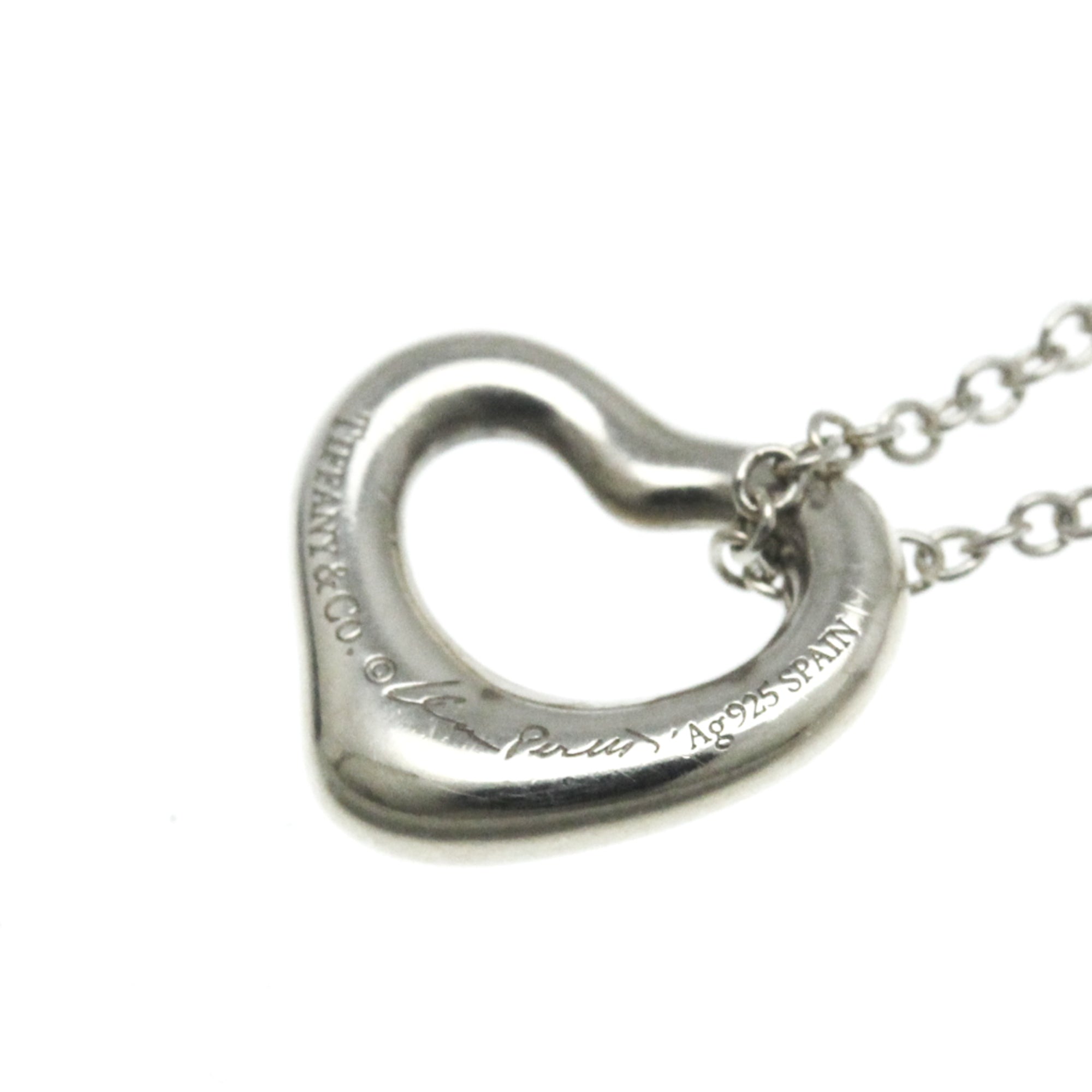 Tiffany & Co Open Heart Silver Silver Pendant Jewelry (Pre-Owned)