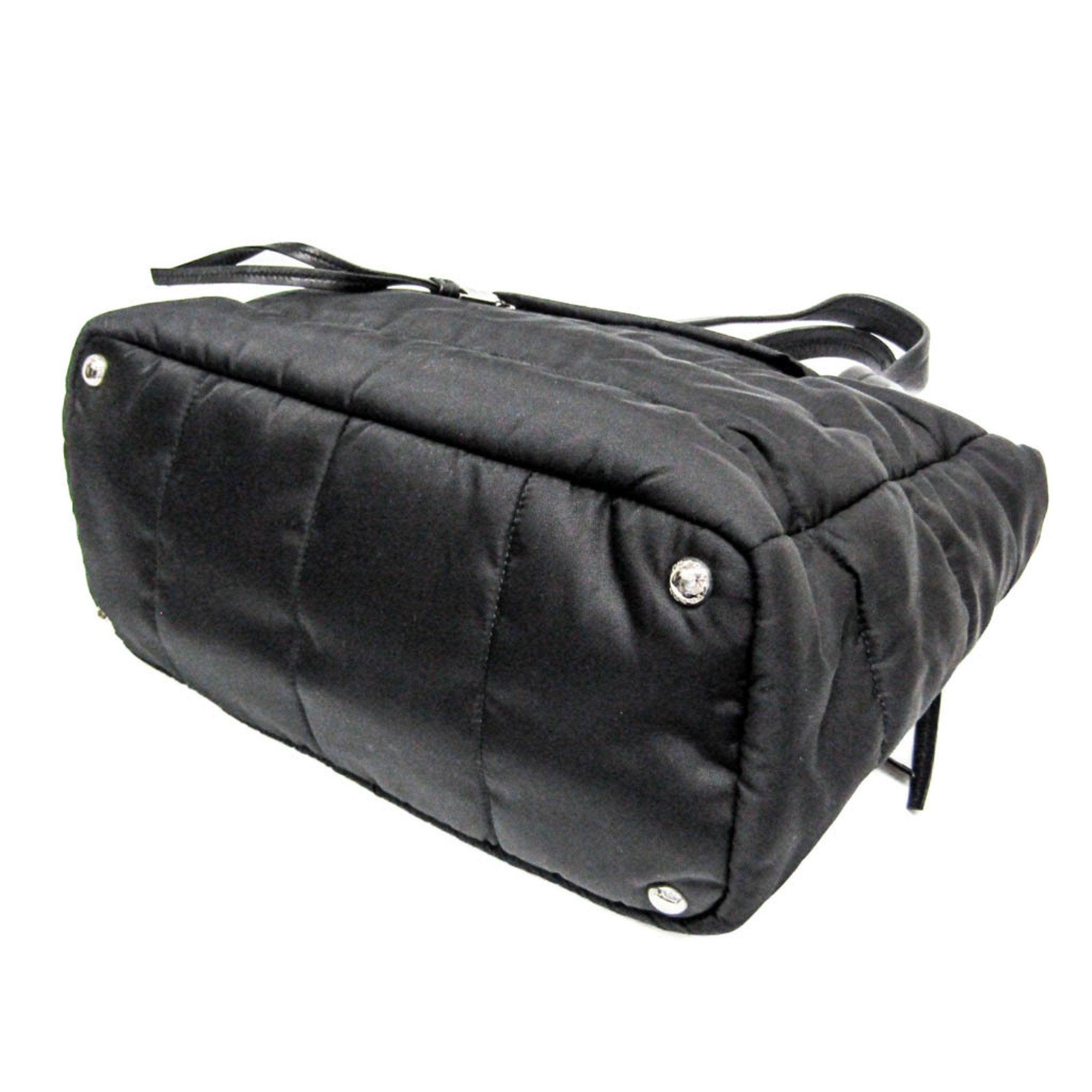 Prada Tessuto Black Synthetic Handbag (Pre-Owned)