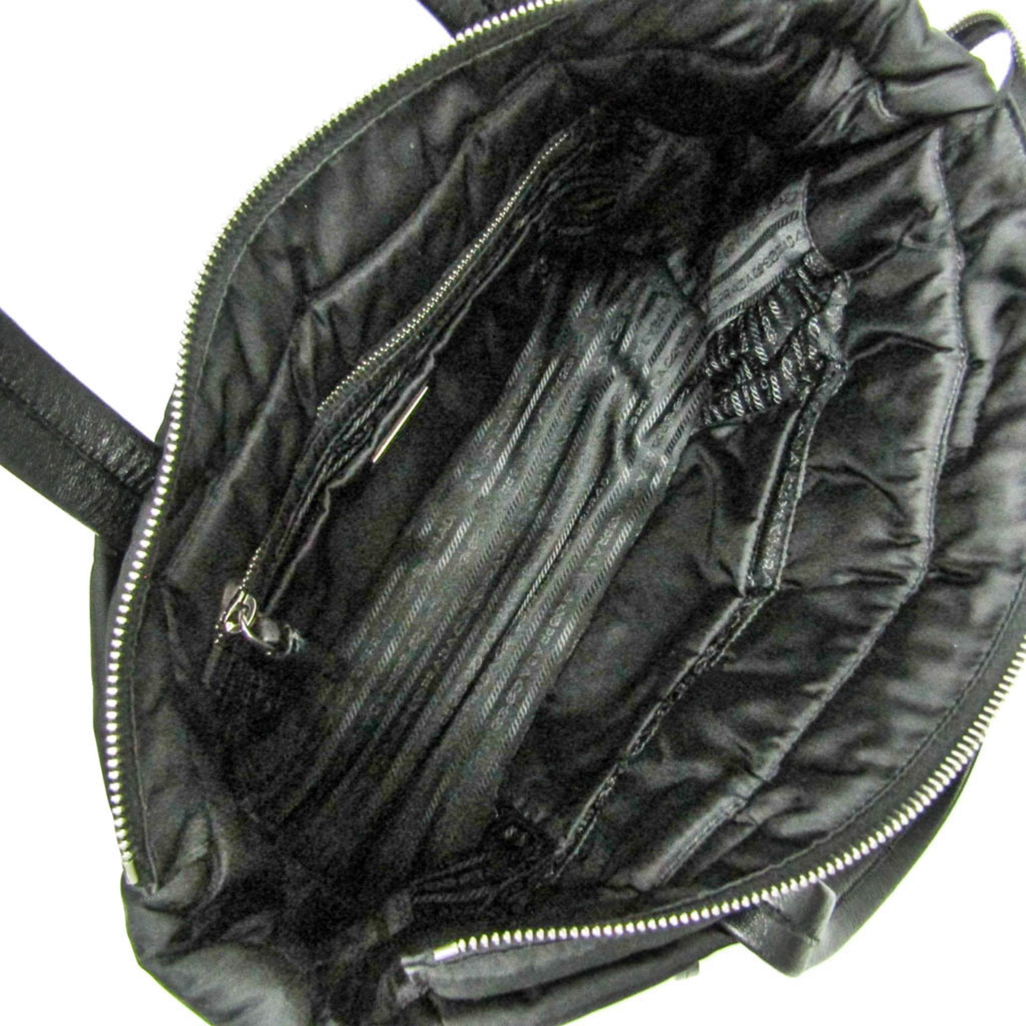 Prada Tessuto Black Synthetic Handbag (Pre-Owned)