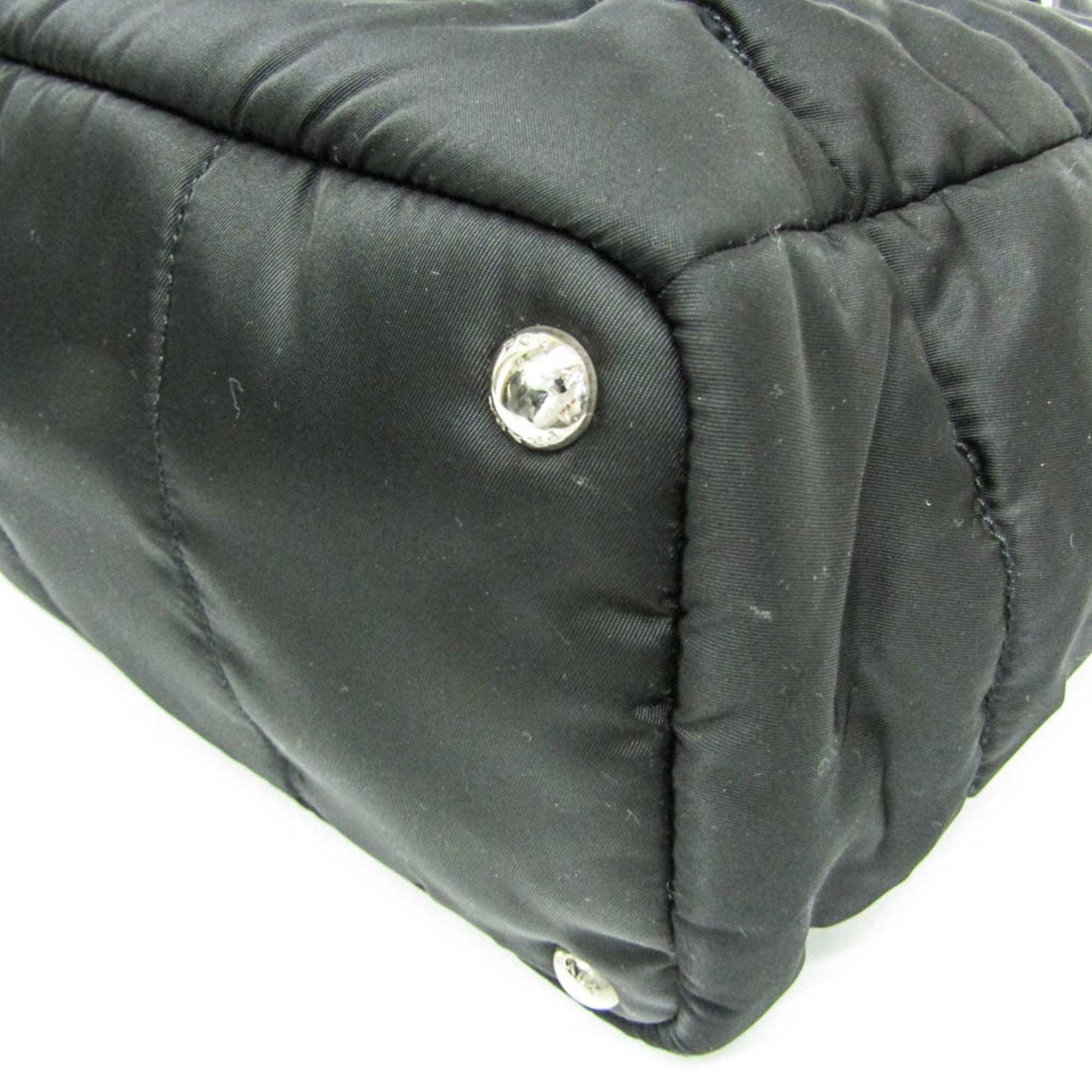 Prada Tessuto Black Synthetic Handbag (Pre-Owned)