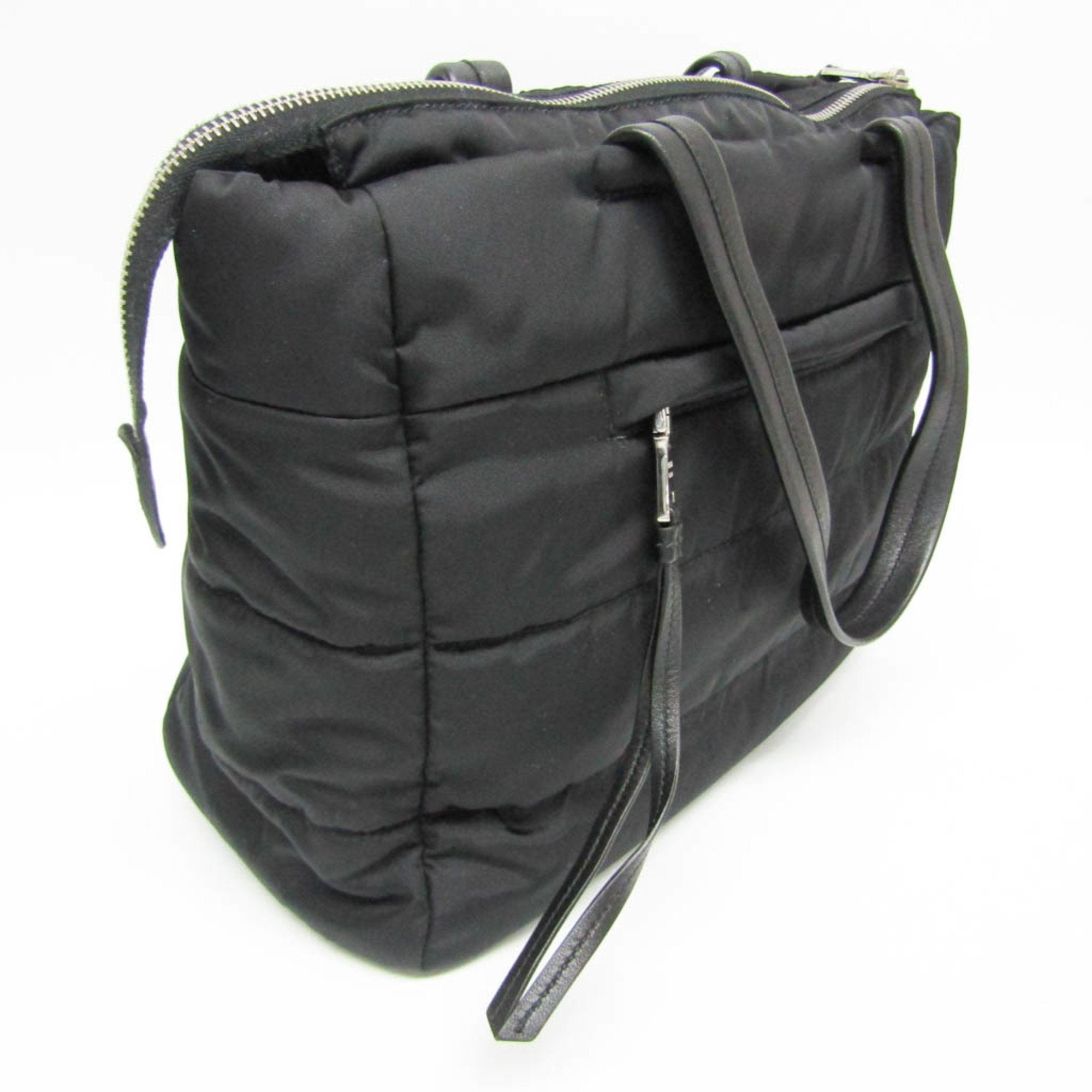 Prada Tessuto Black Synthetic Handbag (Pre-Owned)