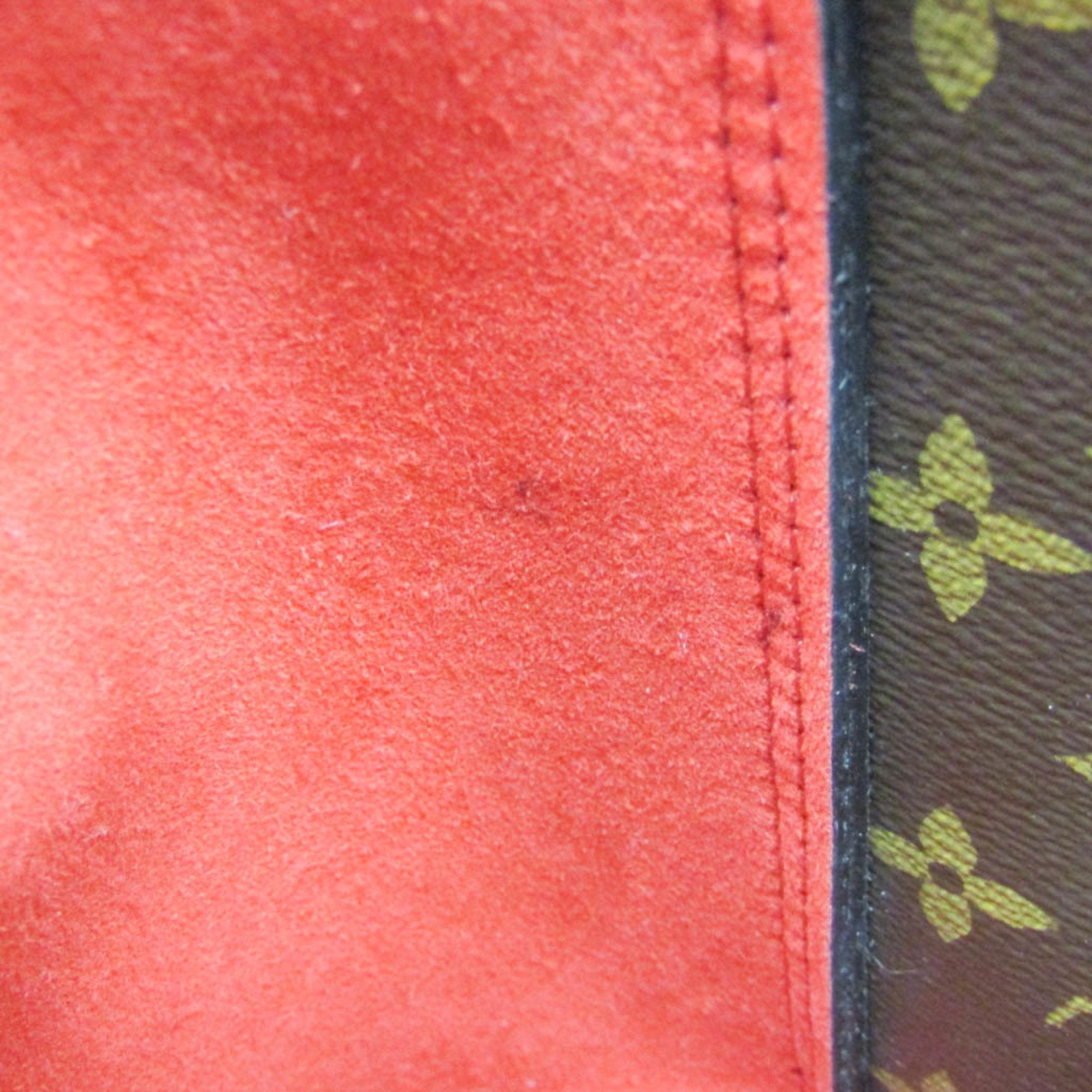 Louis Vuitton Flower Brown Canvas Handbag (Pre-Owned)