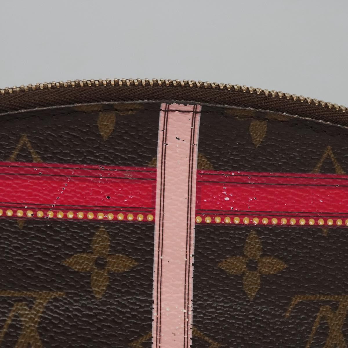 Louis Vuitton Cosmetic Pouch Brown Canvas Clutch Bag (Pre-Owned)