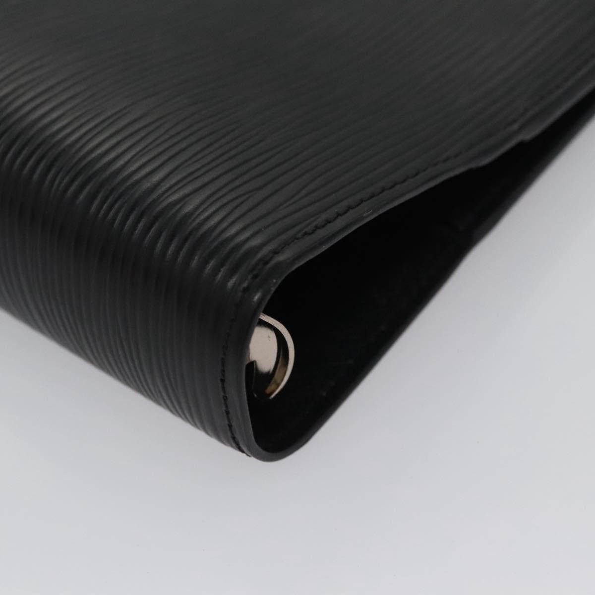 Louis Vuitton Agenda Cover Black Leather Wallet (Pre-Owned)