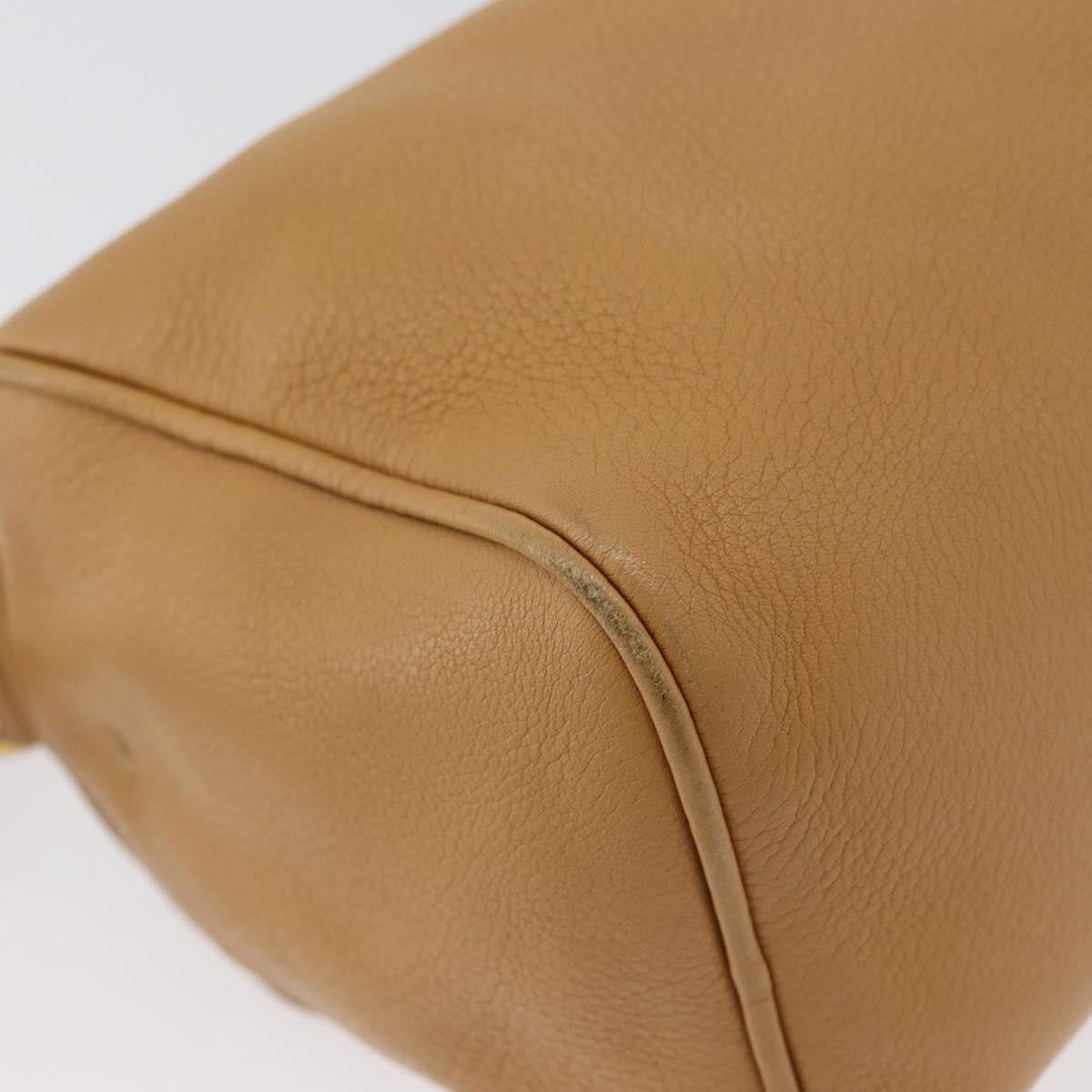 Prada Vintage Leather Brown Leather Shoulder Bag Bag (Pre-Owned)