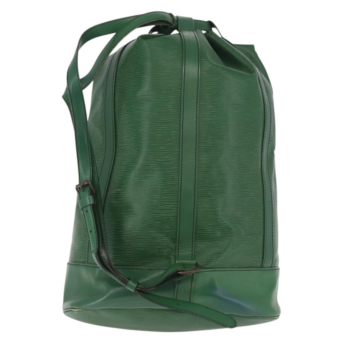 Louis Vuitton Randonnee Epi Leather Green Leather Backpack Bag (Pre-Owned)