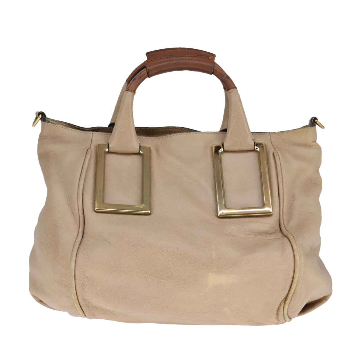 Chloé Ethel Beige Leather Handbag (Pre-Owned)